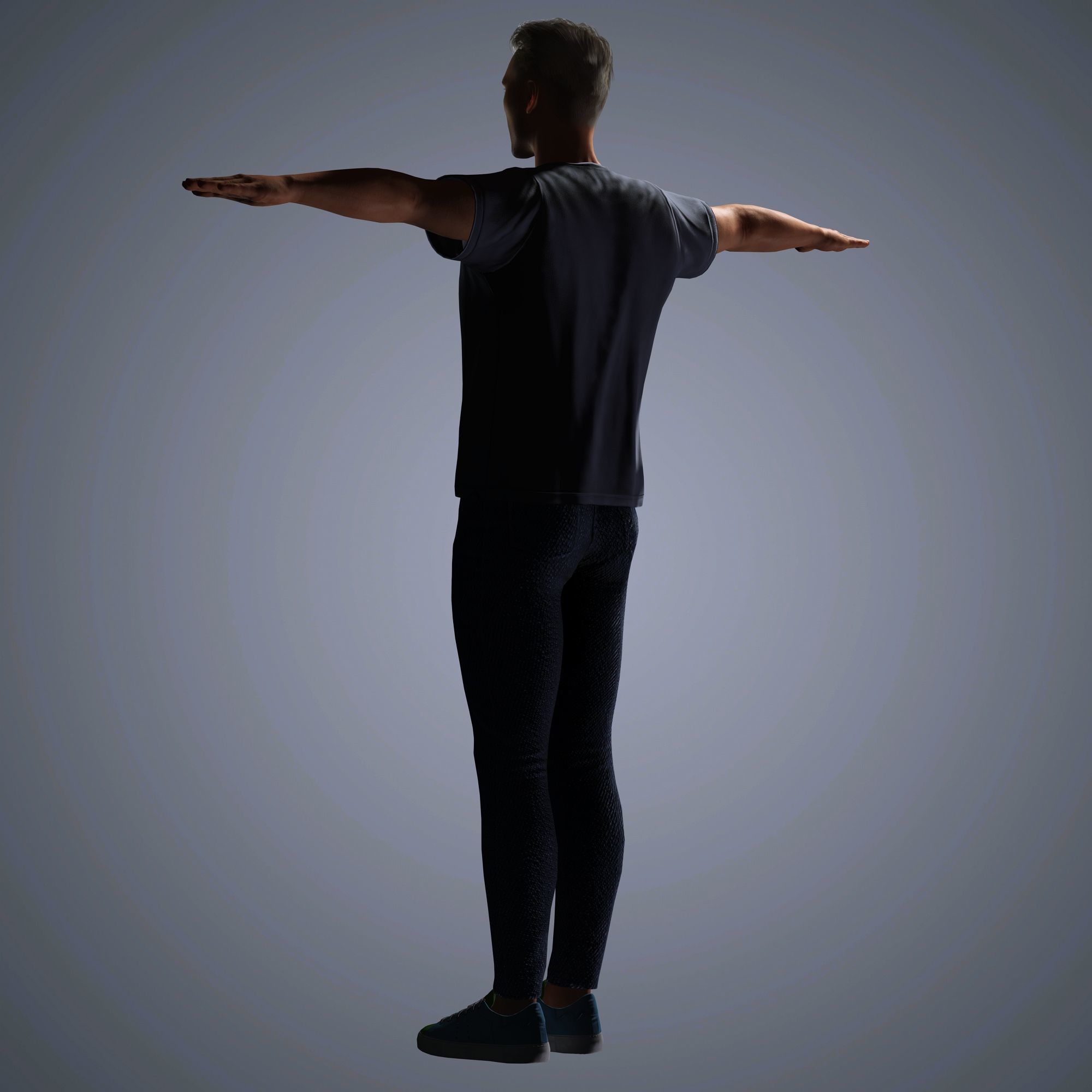 Richard Madden Character Low-poly 3D model_15