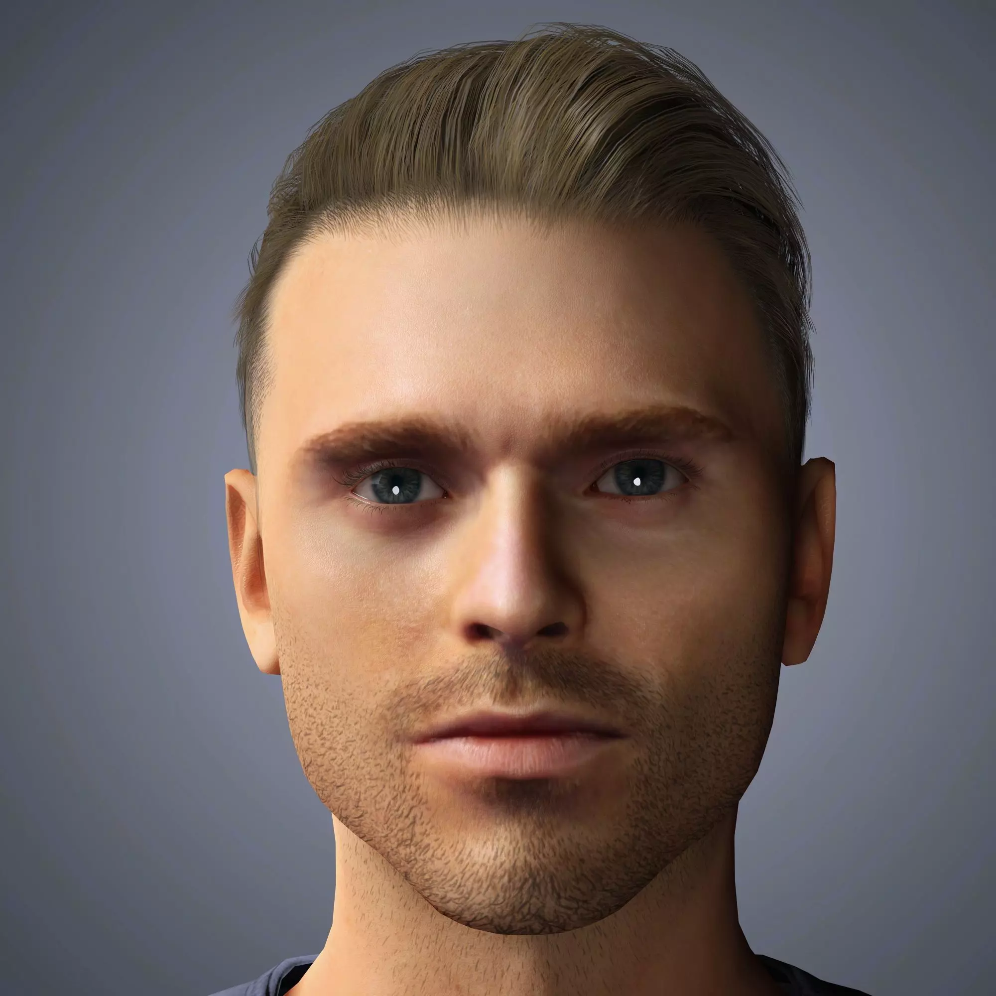 Richard Madden Character Low-poly 3D model_0
