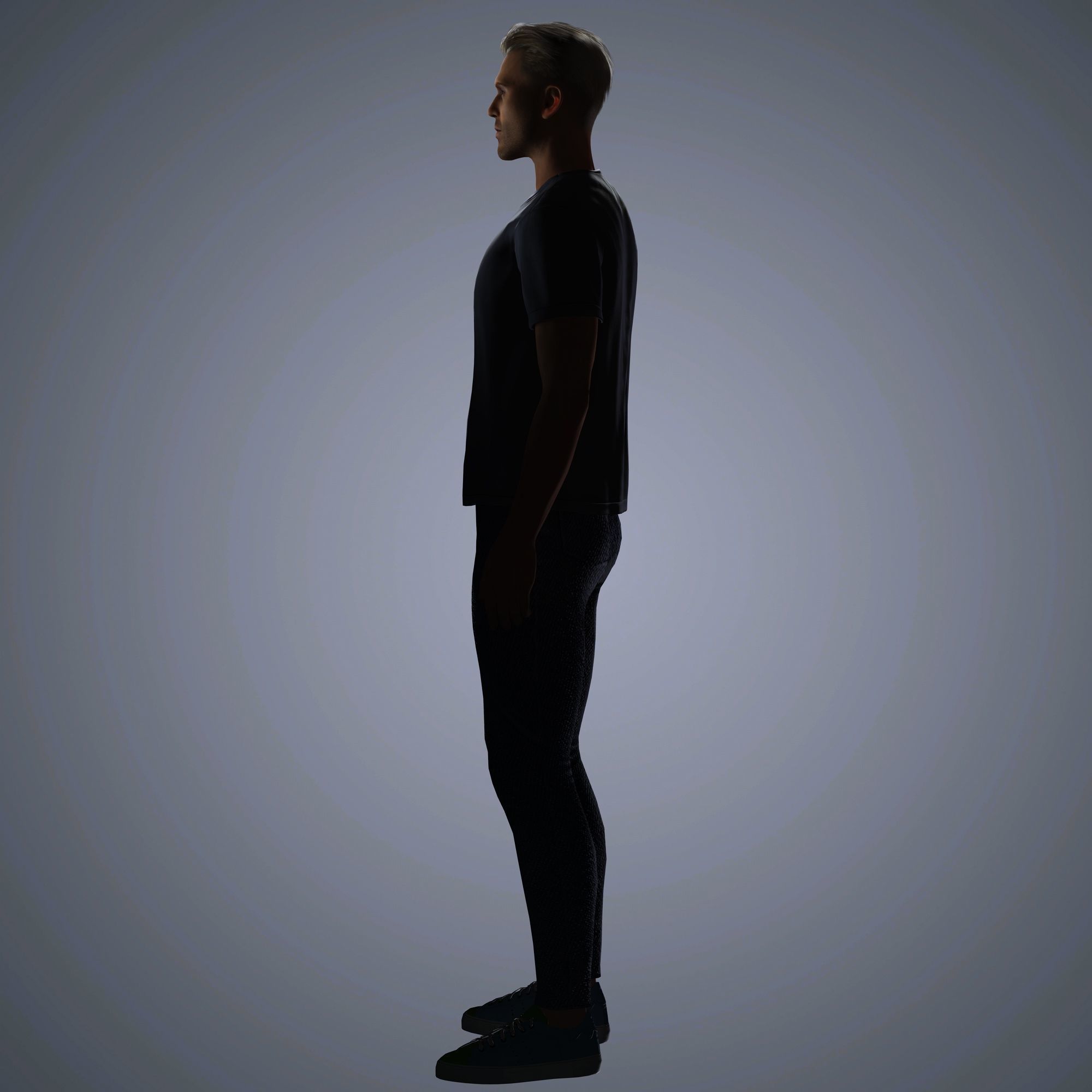 Richard Madden Character Low-poly 3D model_8