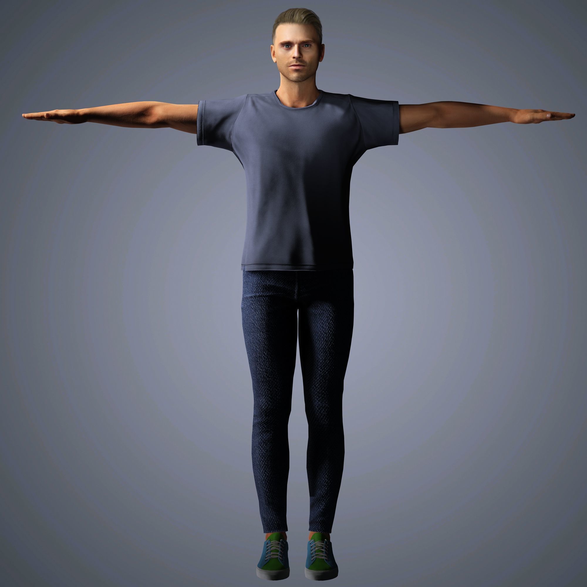 Richard Madden Character Low-poly 3D model_13