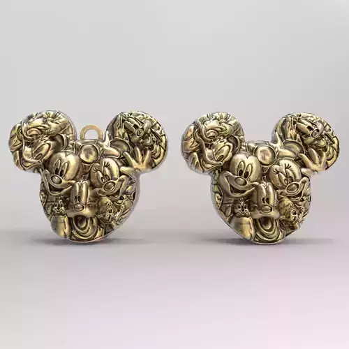 micky head pentant  3D print model