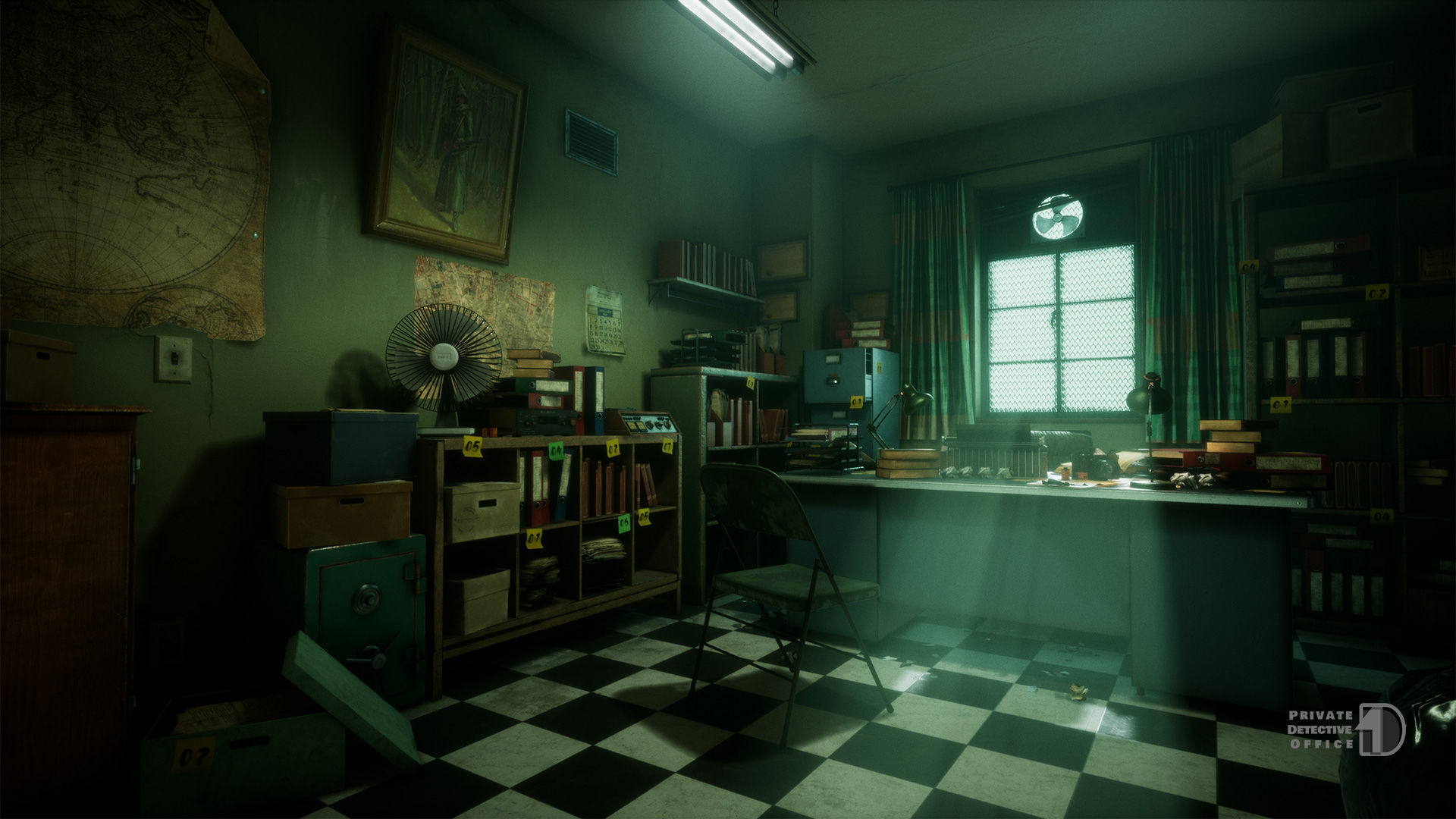Private Detective Office - Unreal Engine Project Low-poly 3D model_3