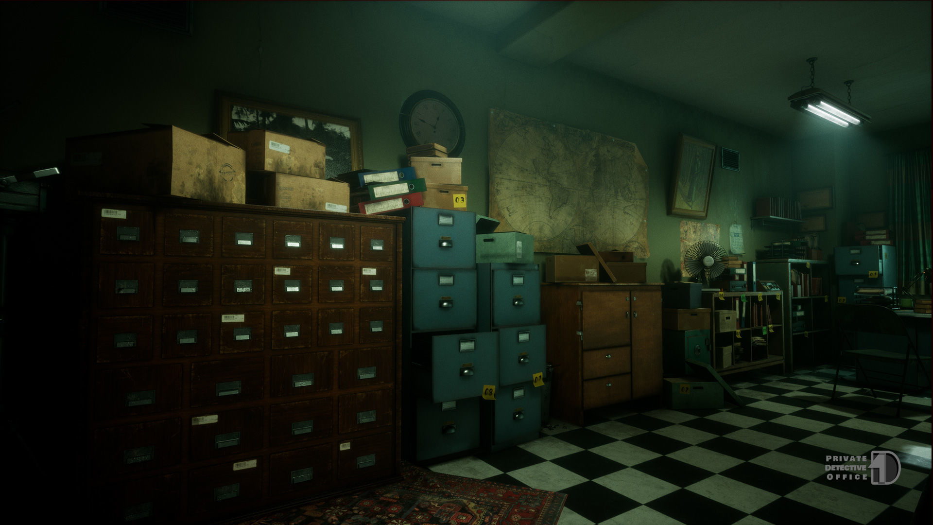 Private Detective Office - Unreal Engine Project Low-poly 3D model_23