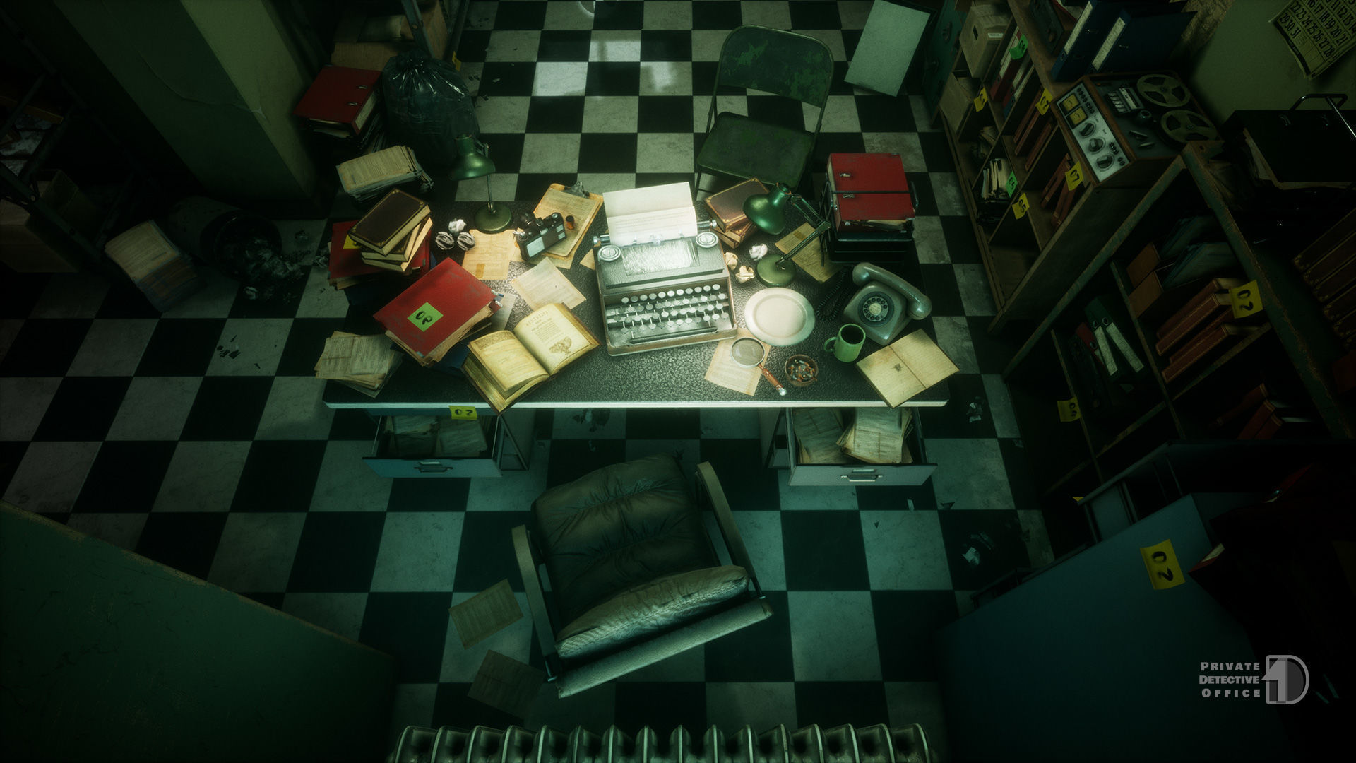 Private Detective Office - Unreal Engine Project Low-poly 3D model_18