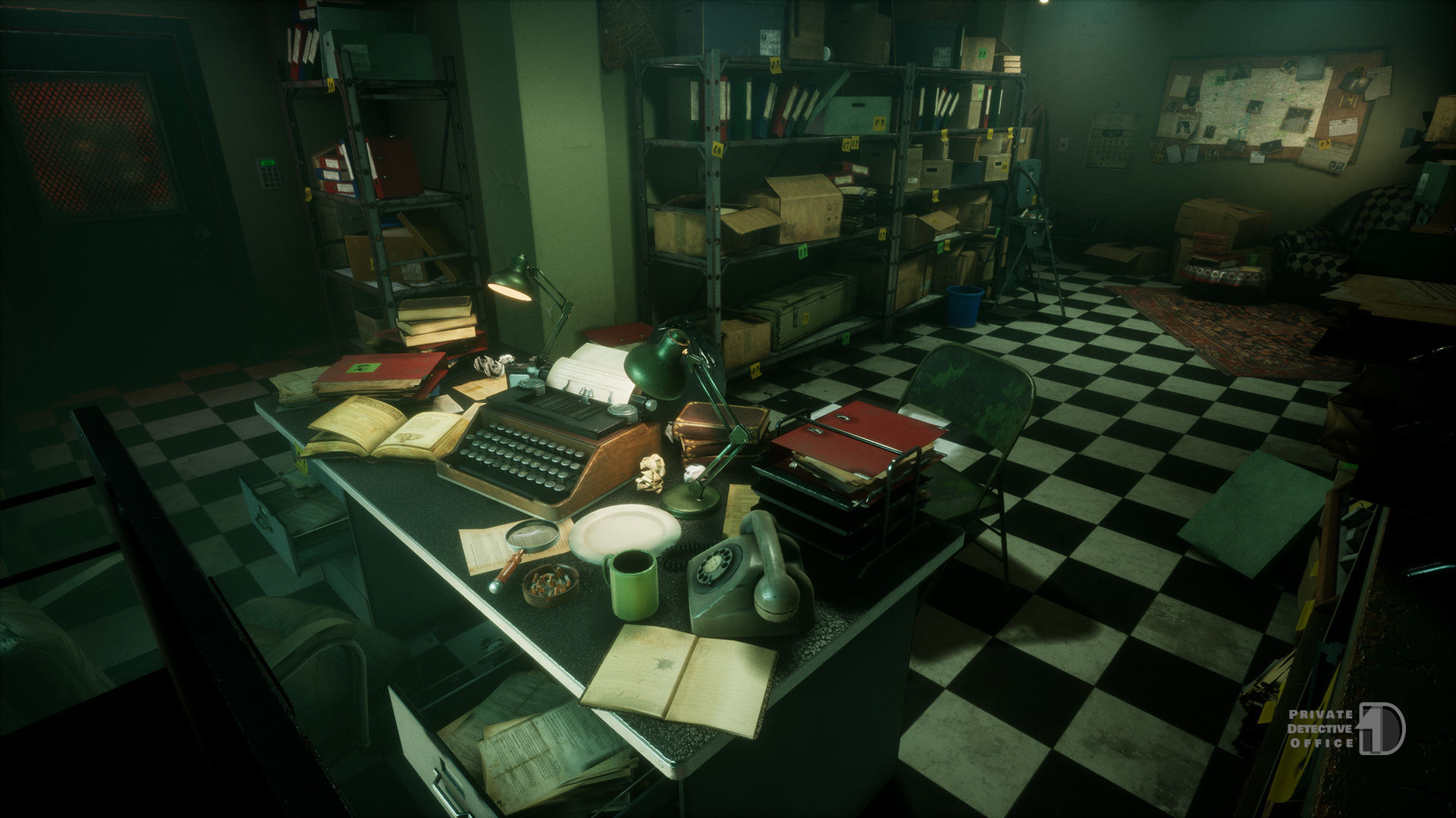 Private Detective Office - Unreal Engine Project Low-poly 3D model_17