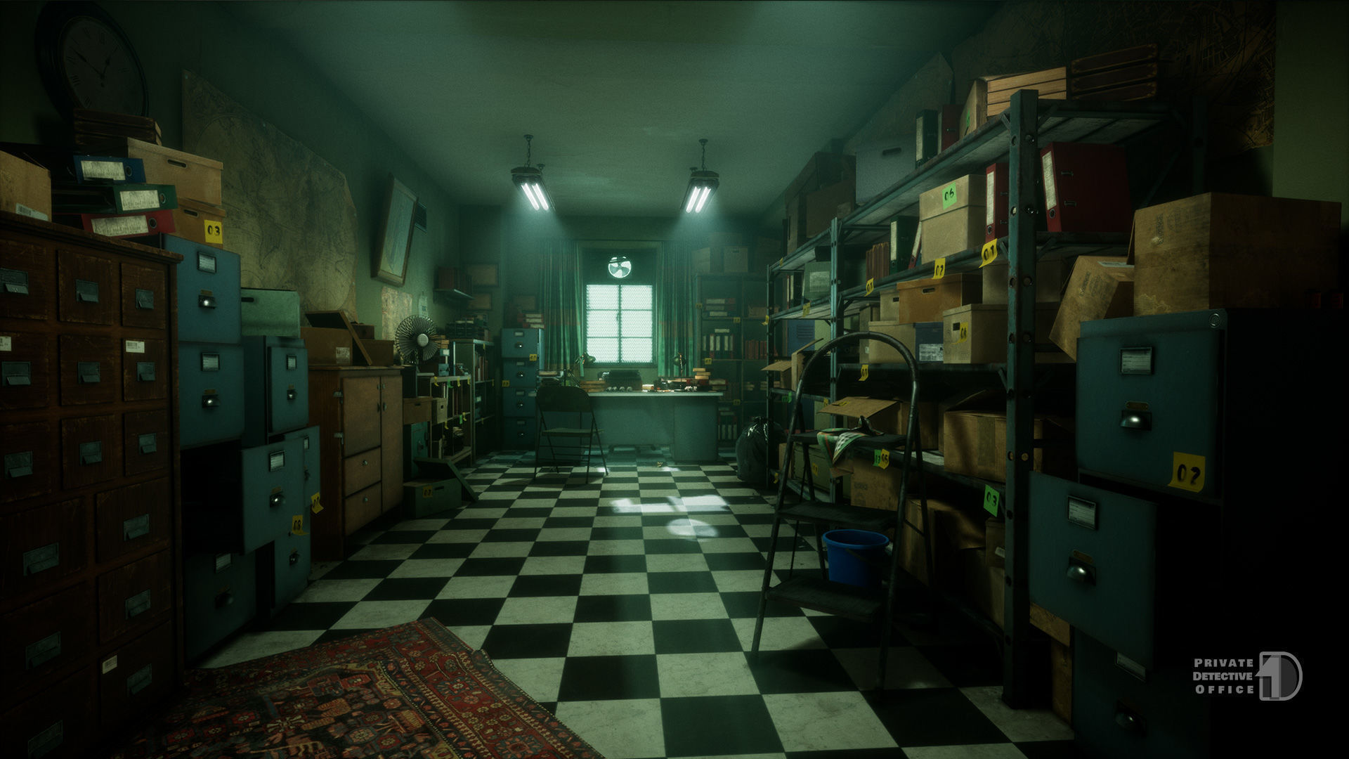 Private Detective Office - Unreal Engine Project Low-poly 3D model_10