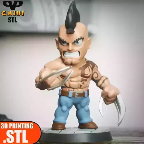 Daken Chibi STL for 3D Printing ChibiSTL 3DXM
