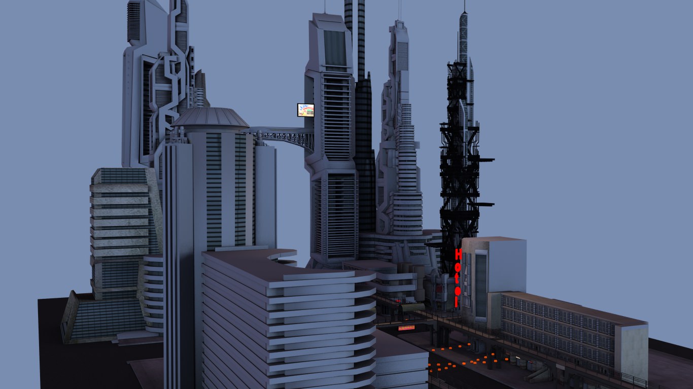 City Scenery 3D model_2