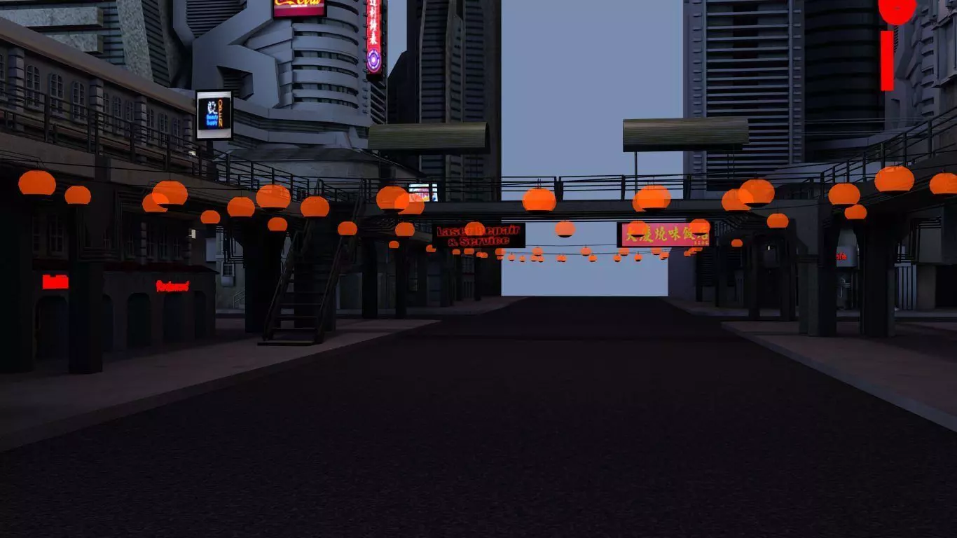 City Scenery 3D model_0