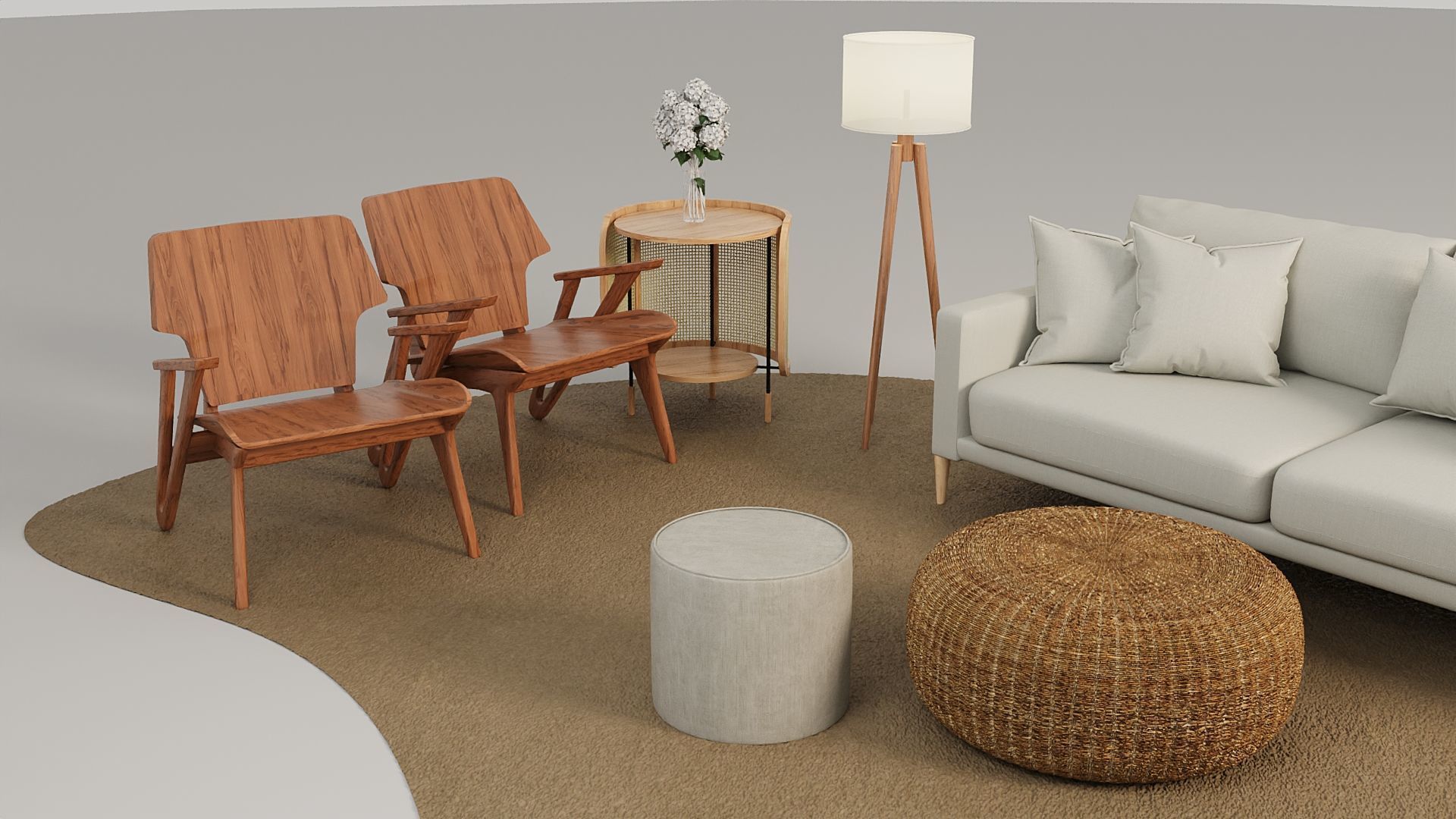 Lounge for Events 3D model_2