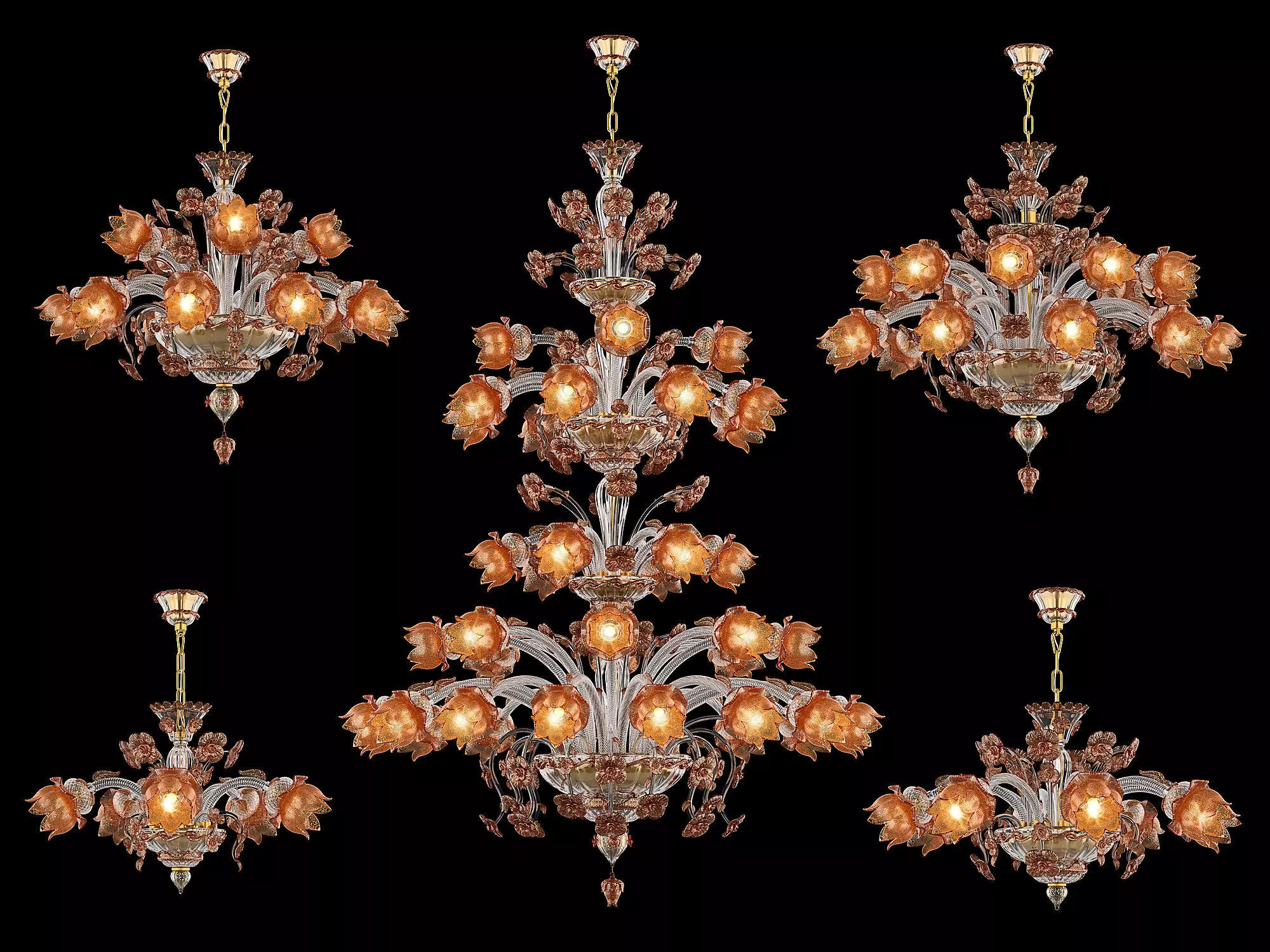 89310 Osgona Collection of Murano Glass Lamps _0