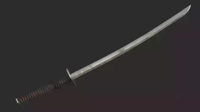 Realistic PBR Japanese Katana