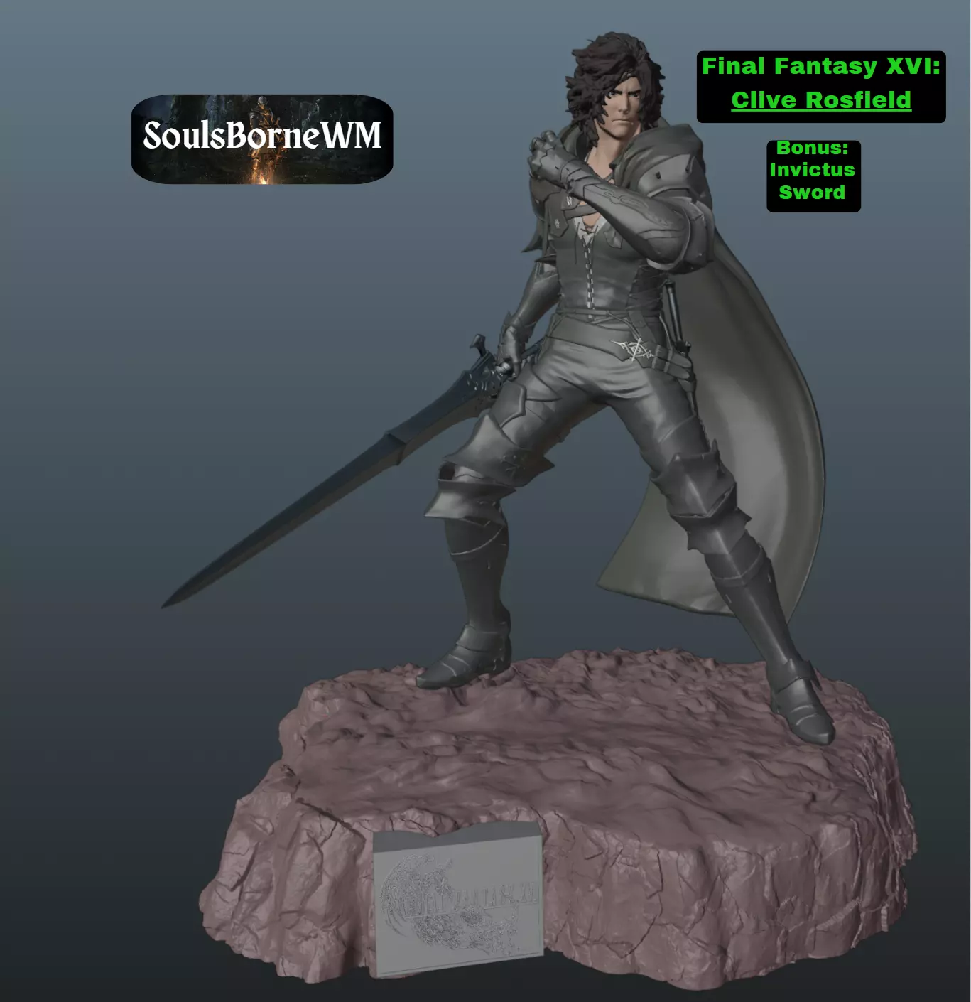 Final Fantasy XVI Clive Rosfield 3D print model_0