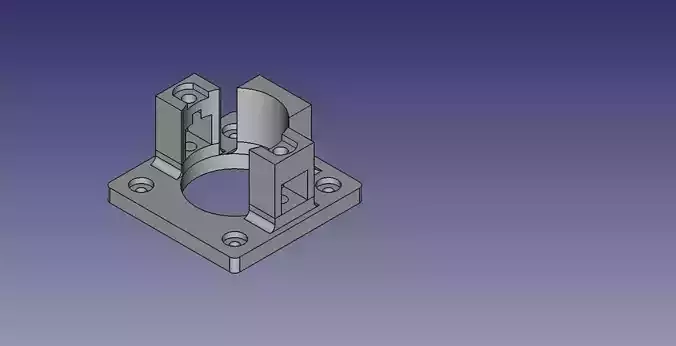 Simple holder for 28BYJ-48 Stepper Motor  Free 3D print model