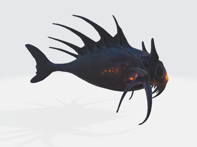 Deep sea fish 3D model_1