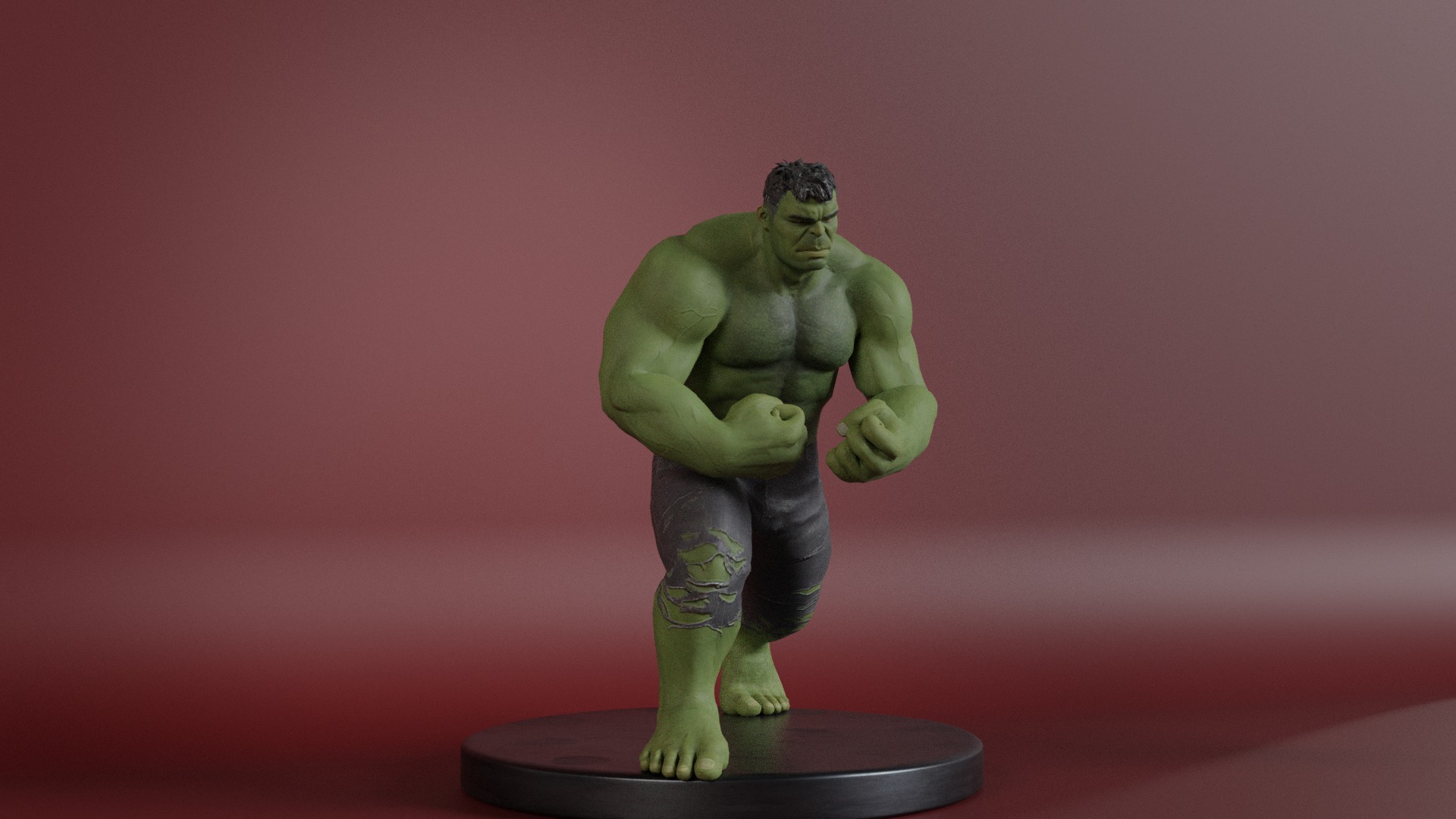 The Incredible Hulk Low-poly 3D model_17