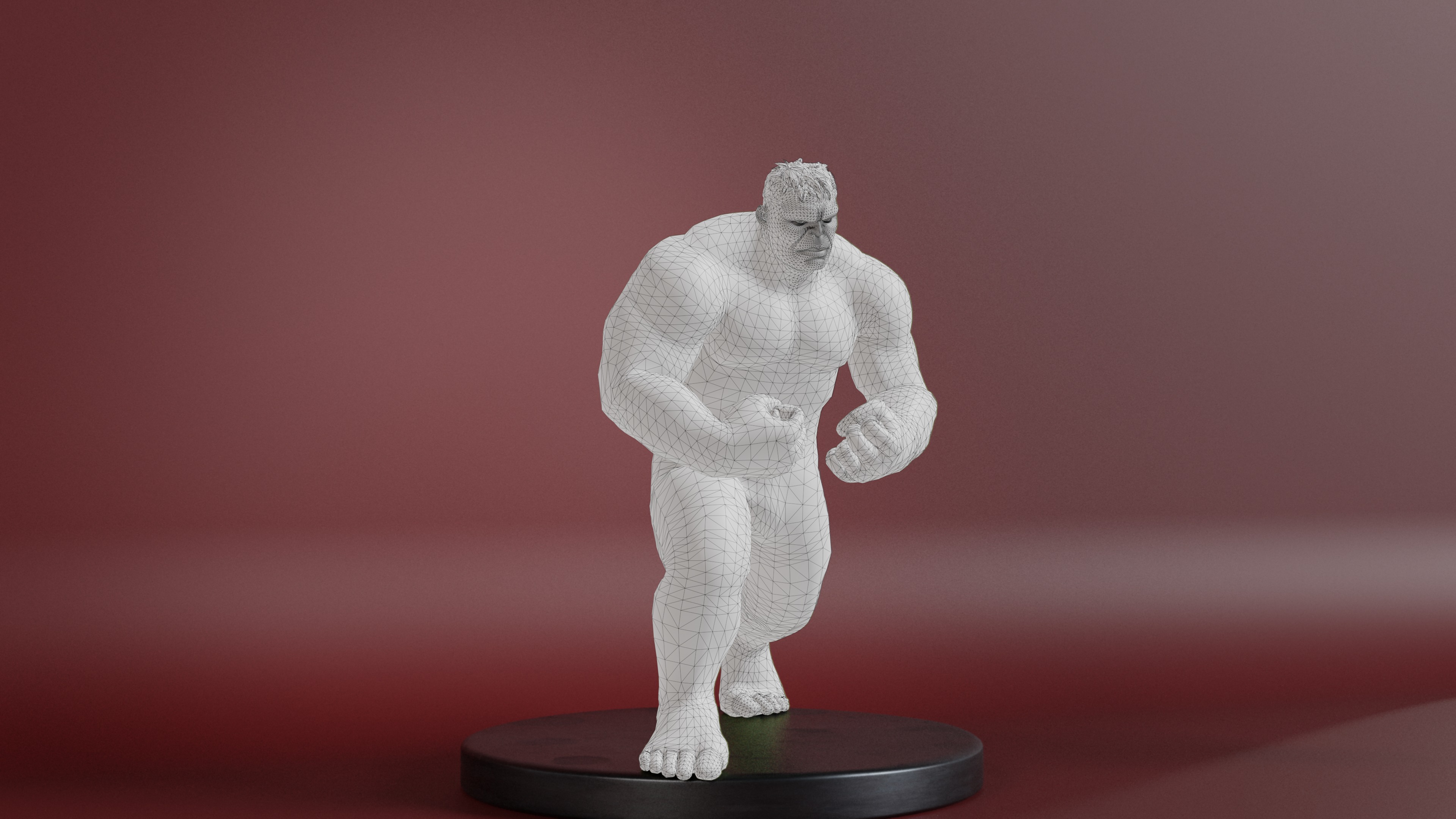The Incredible Hulk Low-poly 3D model_19