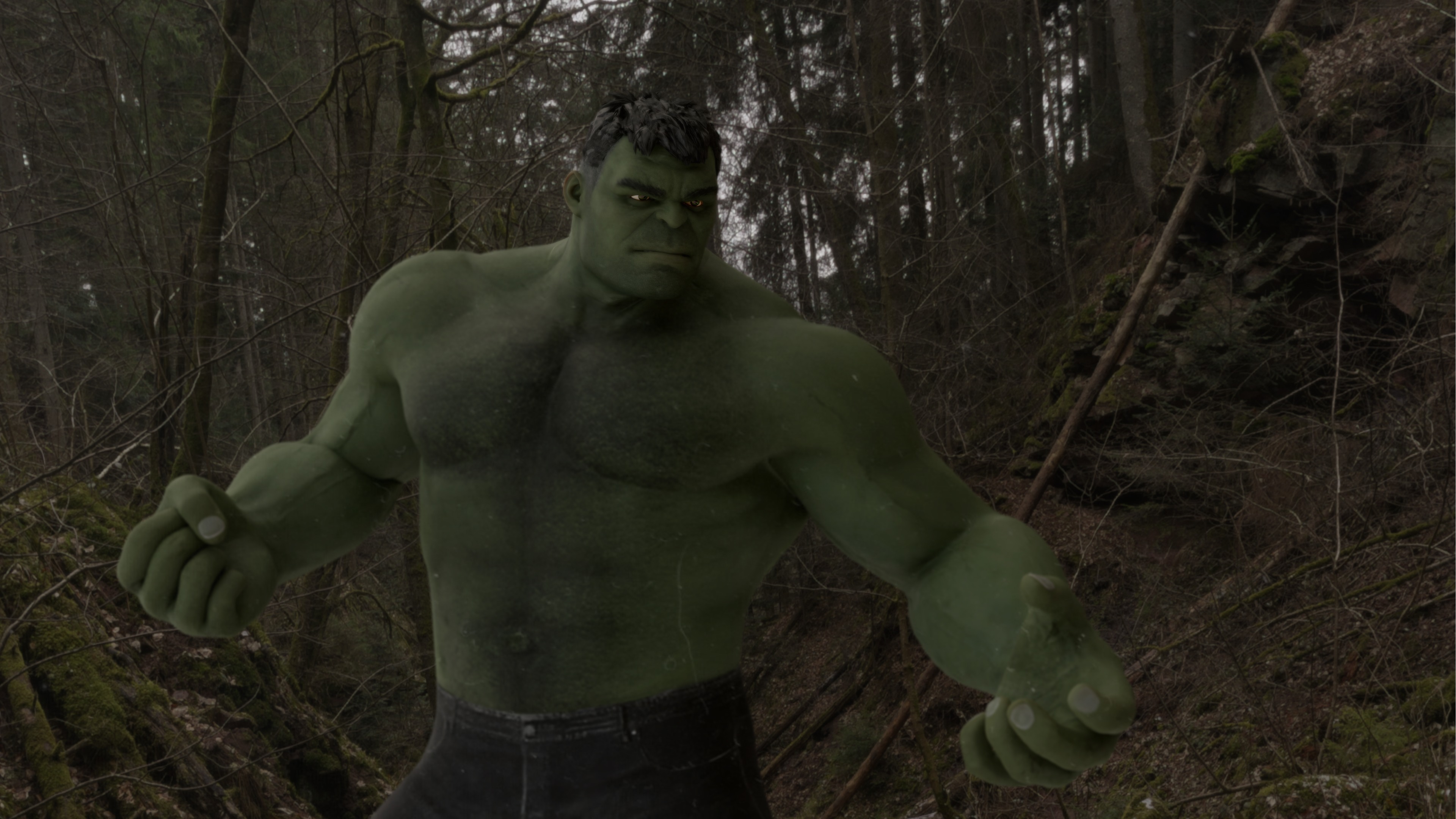 The Incredible Hulk Low-poly 3D model_20