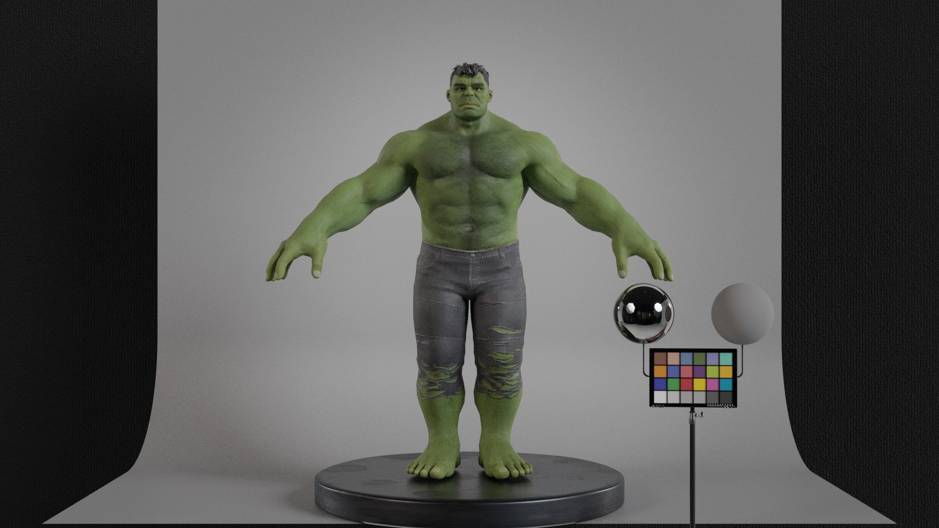 The Incredible Hulk Low-poly 3D model_1