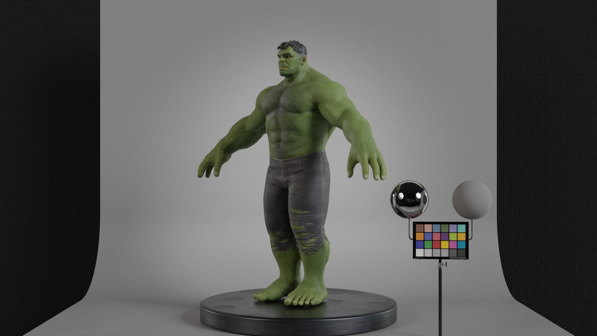 The Incredible Hulk Low-poly 3D model_8