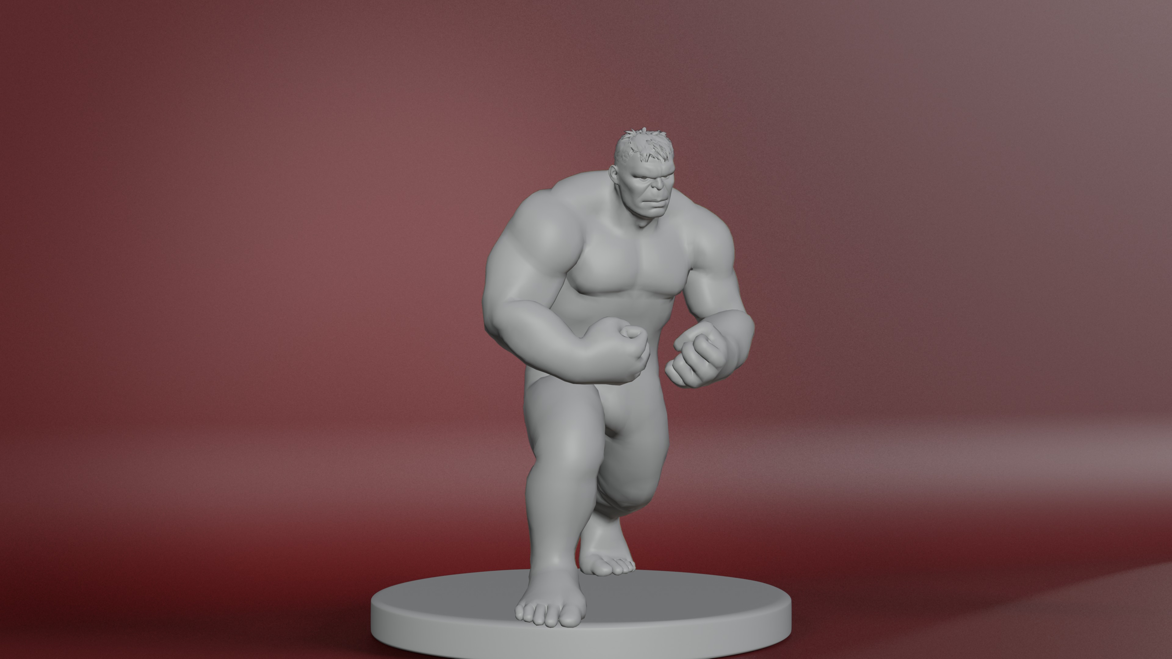 The Incredible Hulk Low-poly 3D model_18