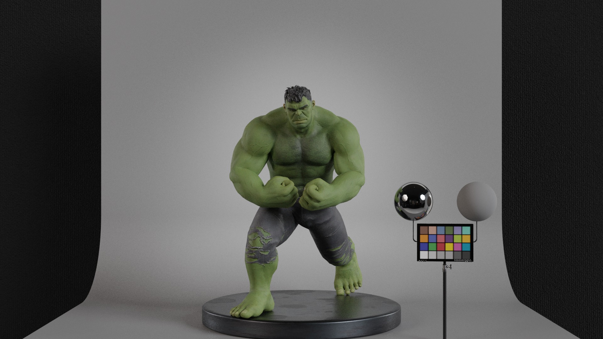 The Incredible Hulk Low-poly 3D model_9