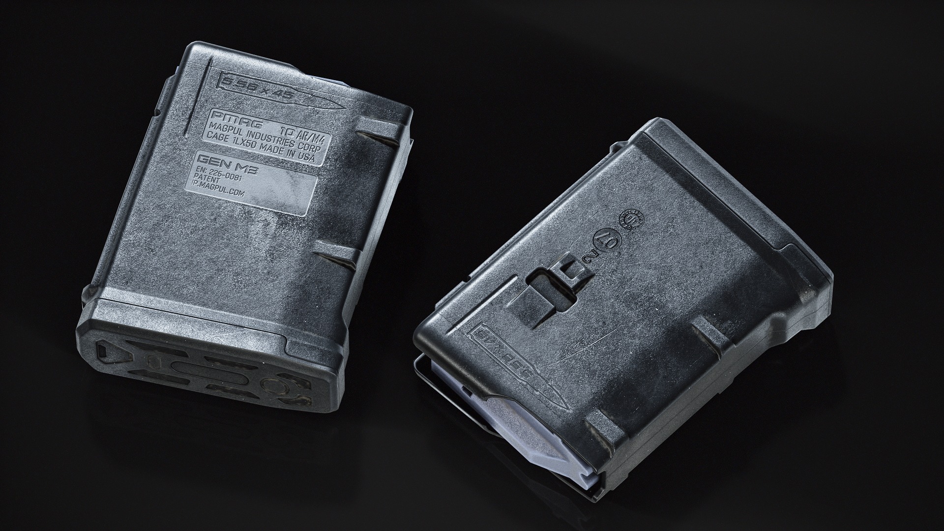 Magpul Pmag 10 Low-poly 3D model_5