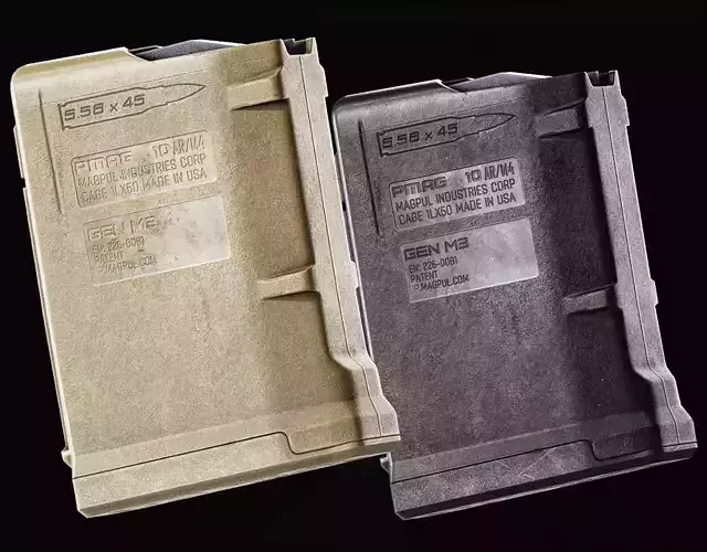 Magpul Pmag 10 Low-poly 3D model