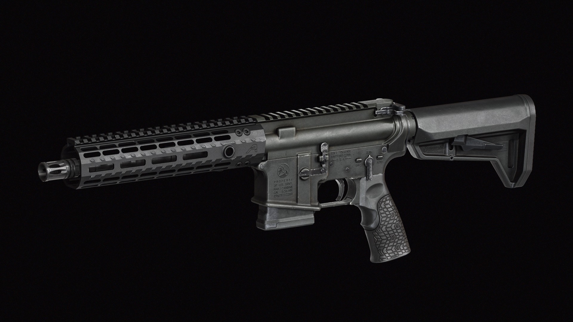 Magpul Pmag 10 Low-poly 3D model_6