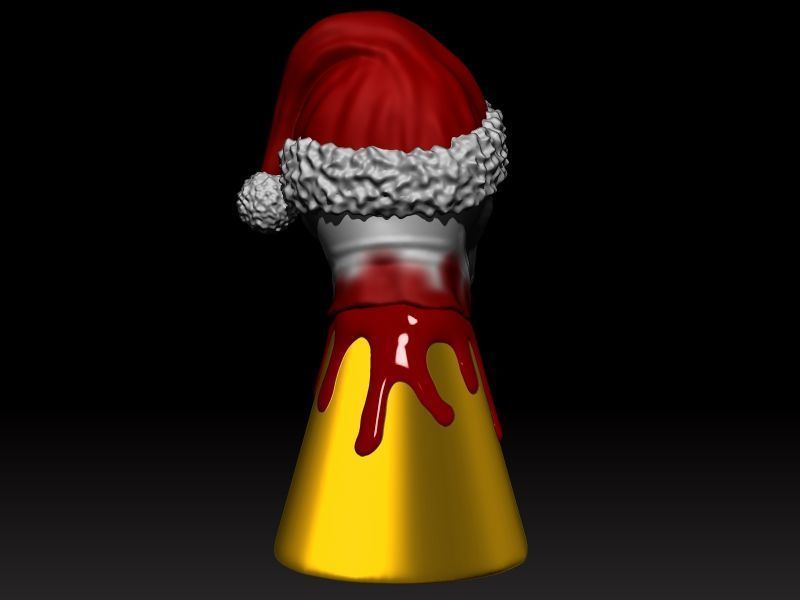 TERRIFIER CLOWN MERRY CHRISTMAS STAR ESTRELLA TOPPER ORNAMENT 3D print model_2