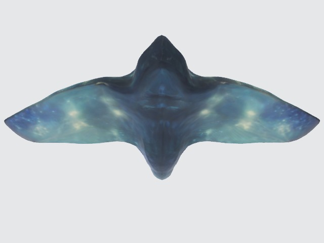 Sea alien creature 3D model_2