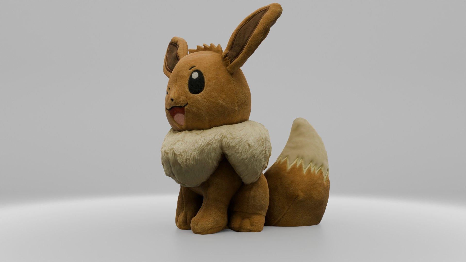 Eevee plushie 3D model_3