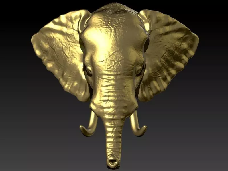 Elephant Head Pendant 3D print model
