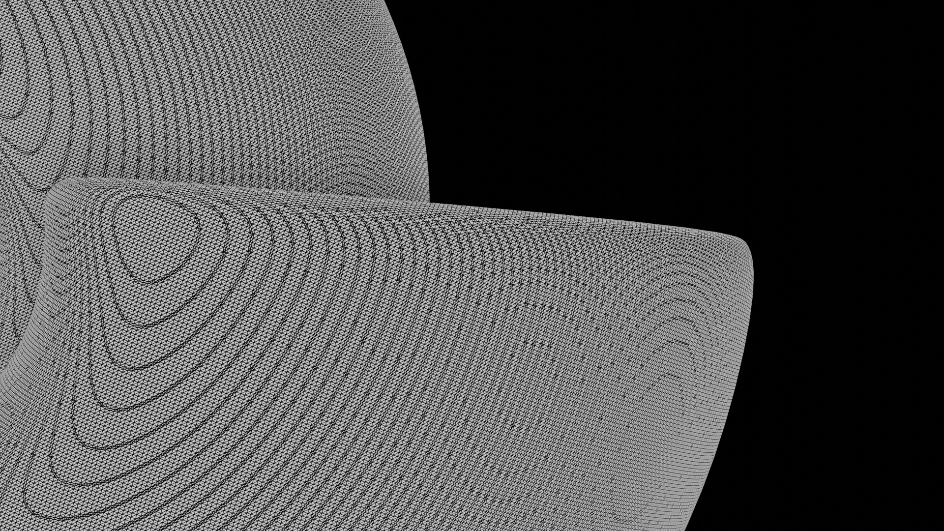 Ammonoid shell involute and depressed Hibernicoceras 3D model_11