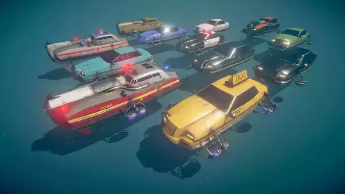 12 Fly Cars Pack