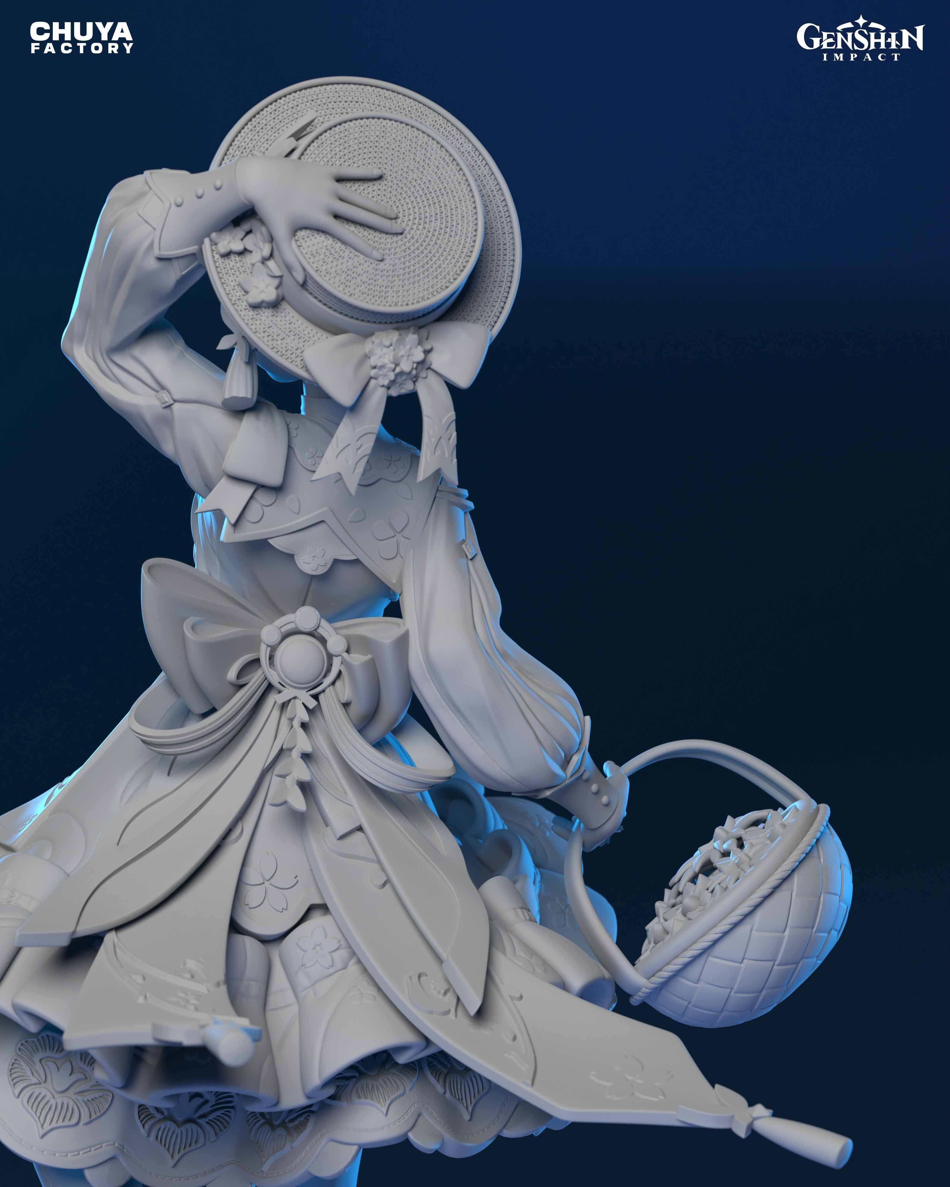 Kamisato Ayaka from Genshin Impact 3D print model_8