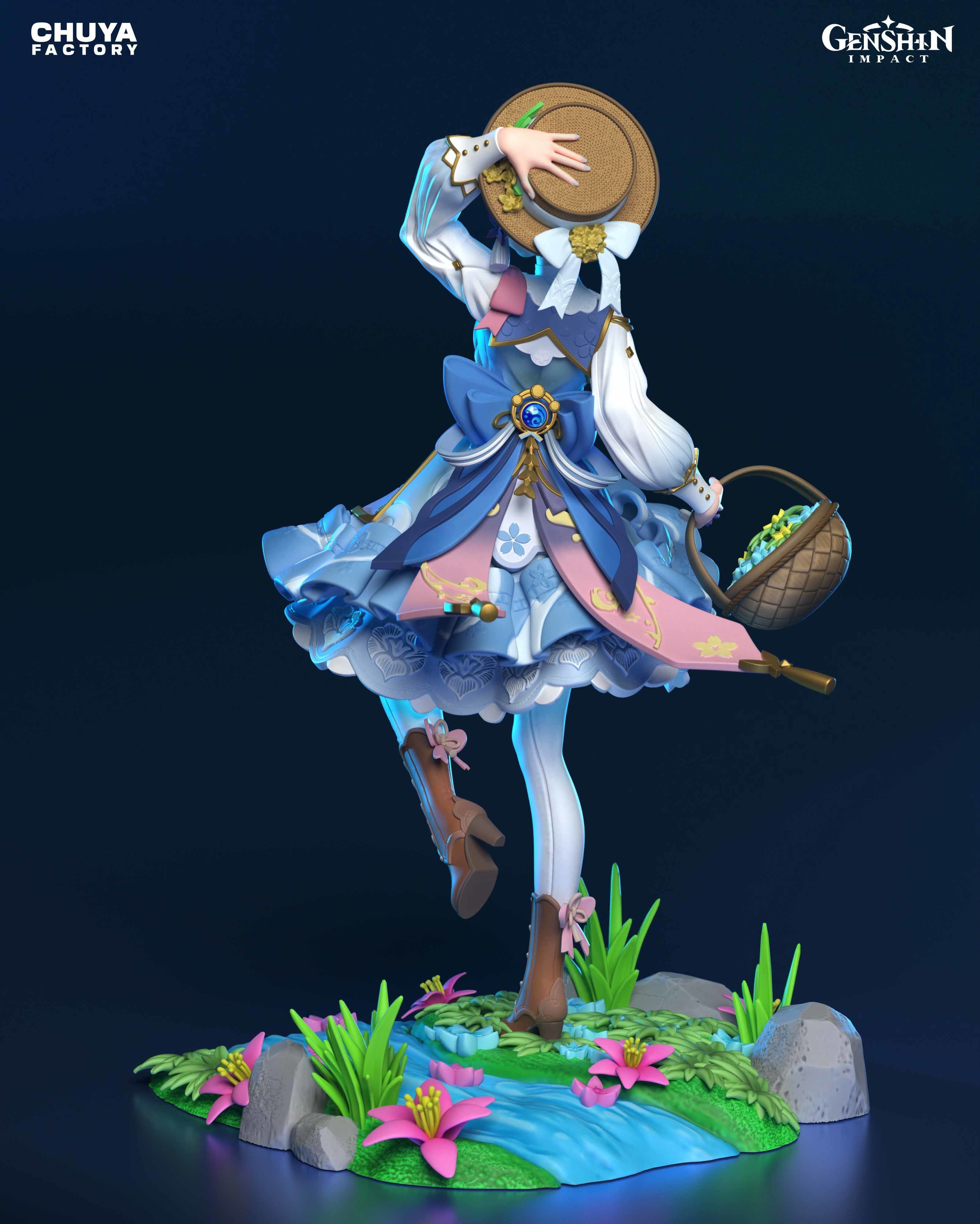 Kamisato Ayaka from Genshin Impact 3D print model_15