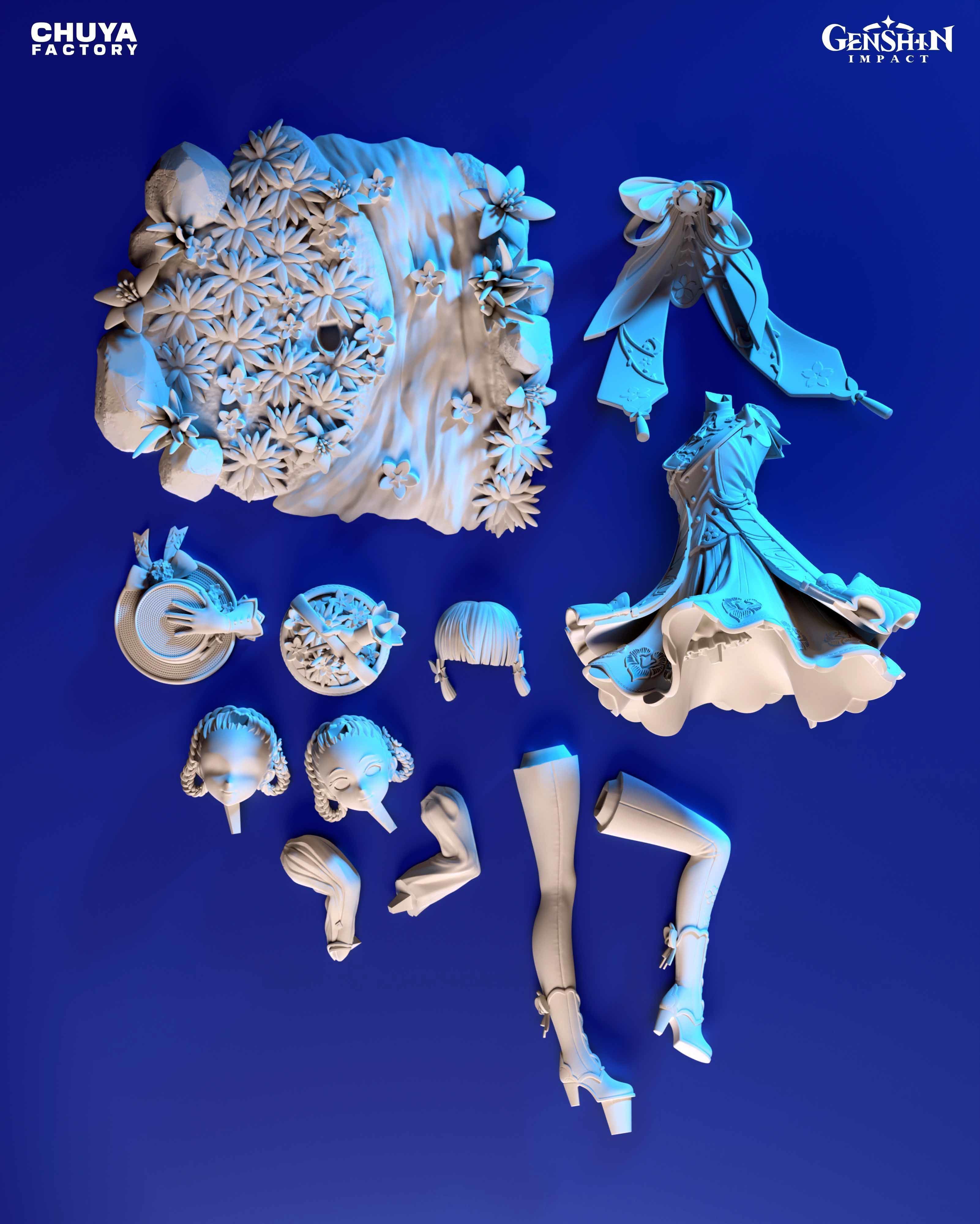 Kamisato Ayaka from Genshin Impact 3D print model_13