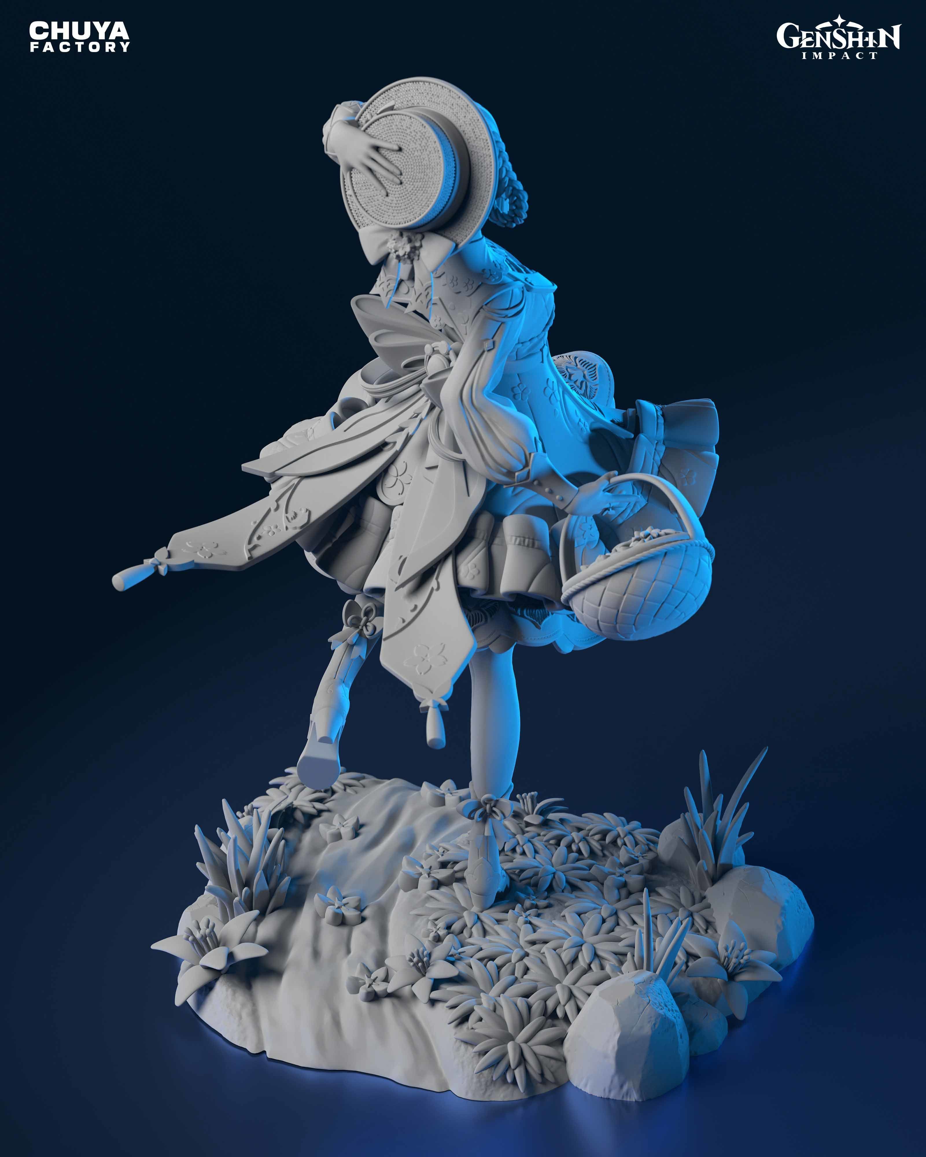 Kamisato Ayaka from Genshin Impact 3D print model_12