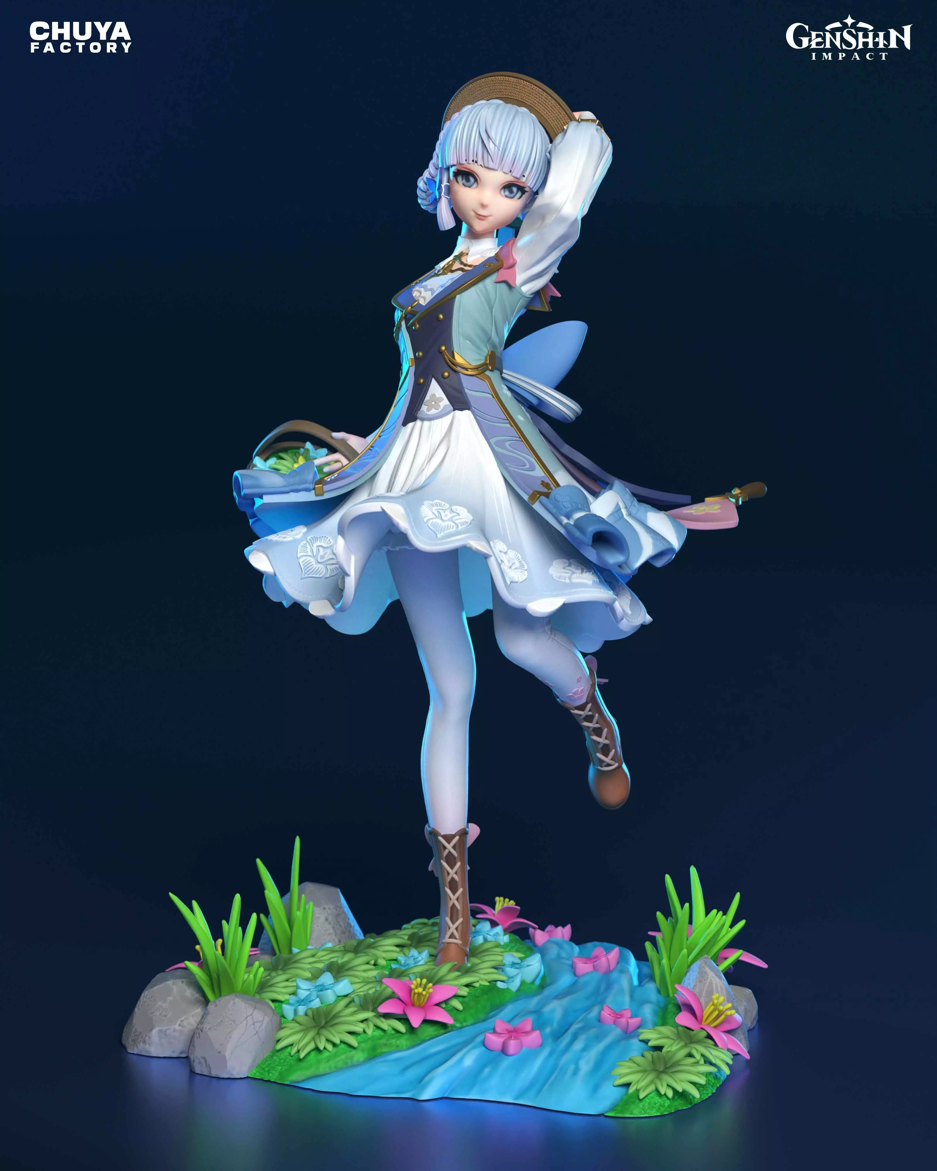 Kamisato Ayaka from Genshin Impact 3D print model_0