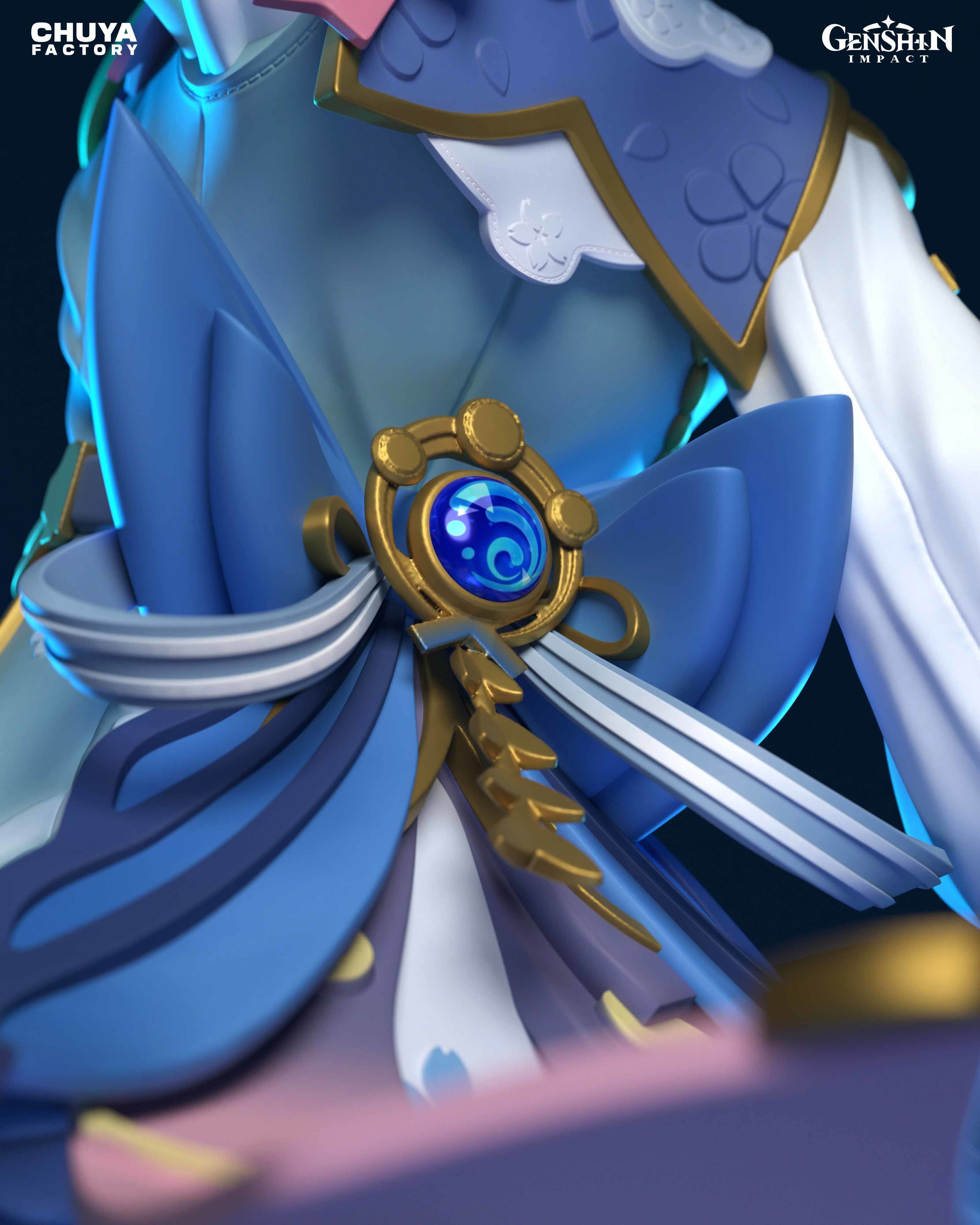 Kamisato Ayaka from Genshin Impact 3D print model_20