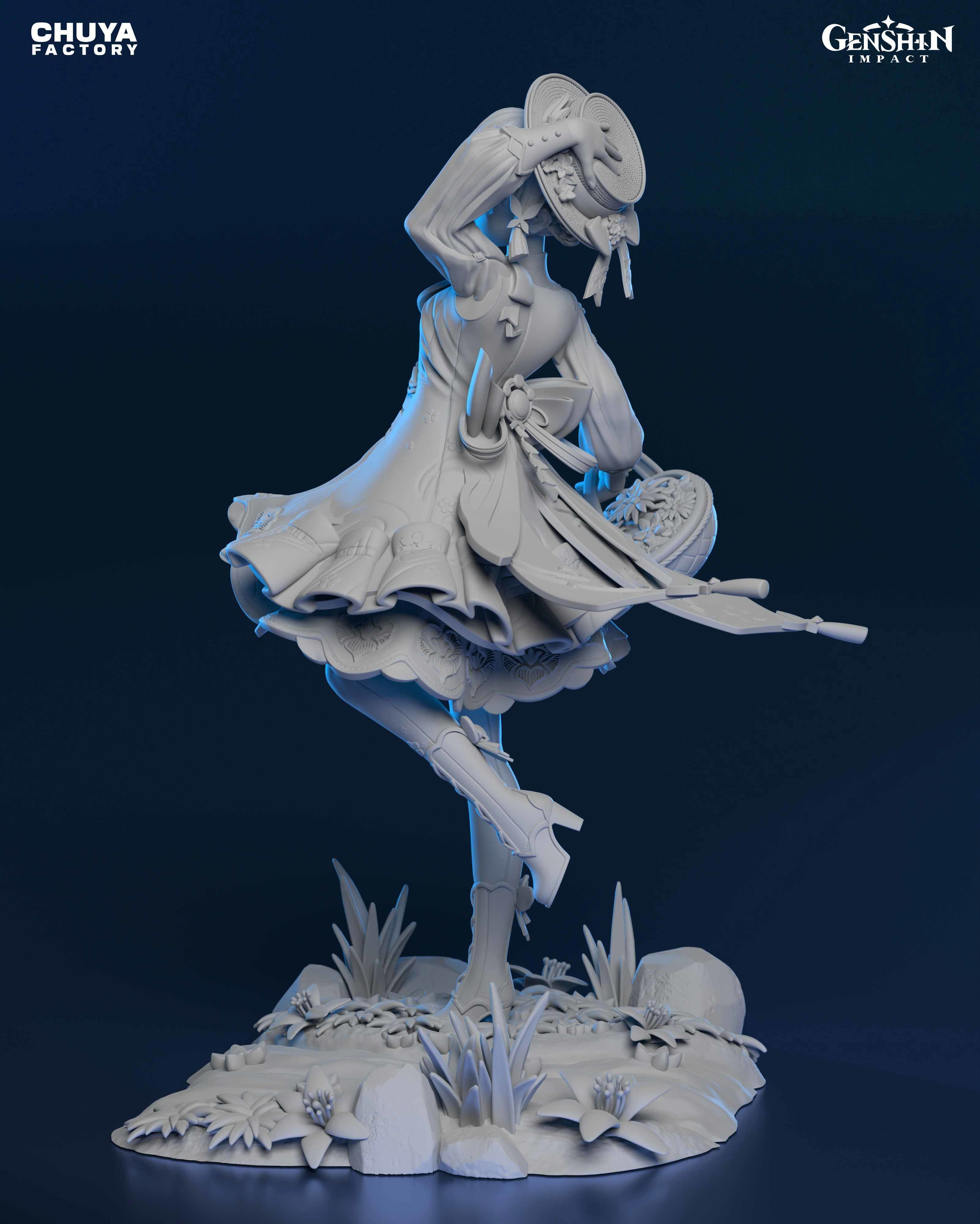 Kamisato Ayaka from Genshin Impact 3D print model_5