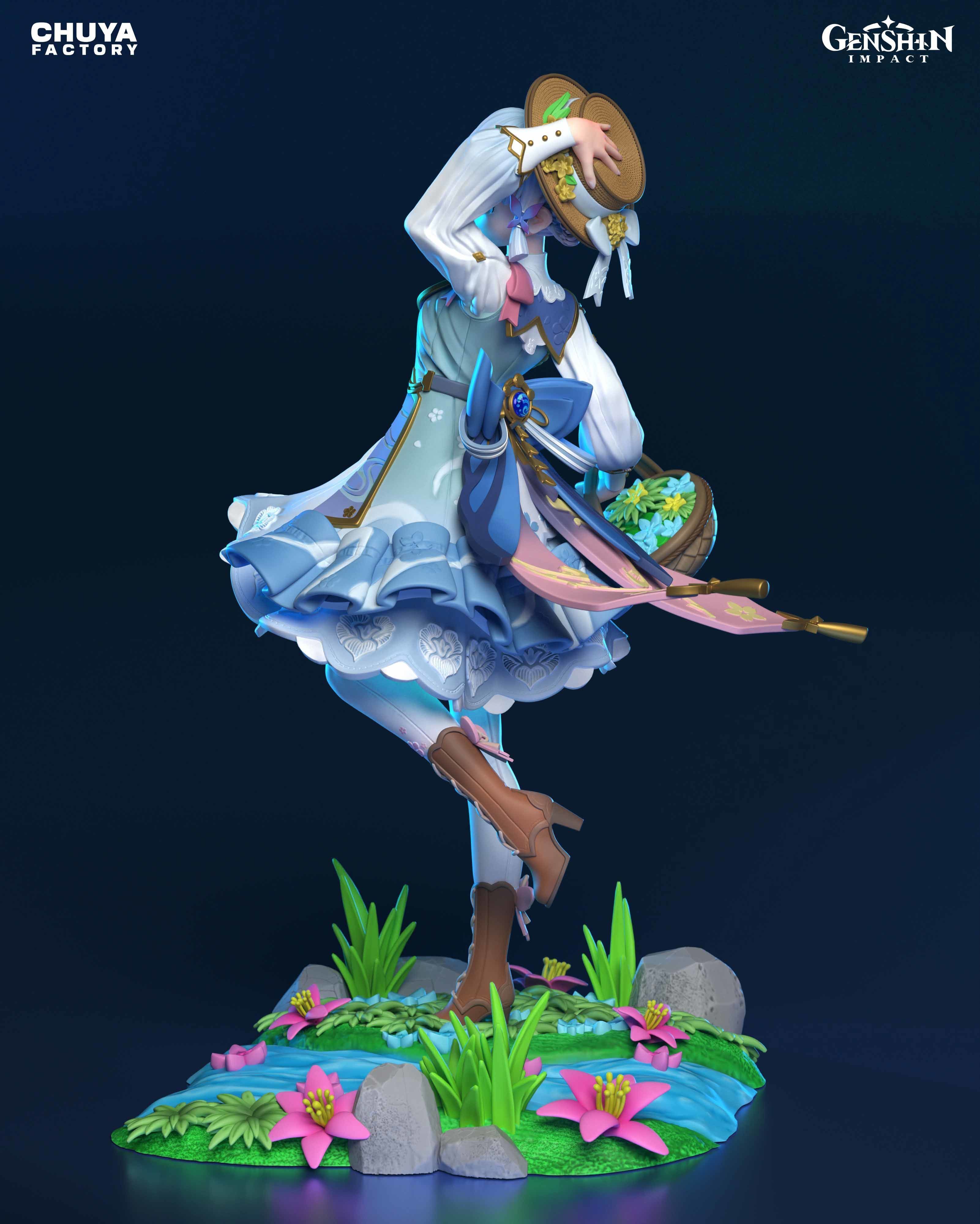 Kamisato Ayaka from Genshin Impact 3D print model_14