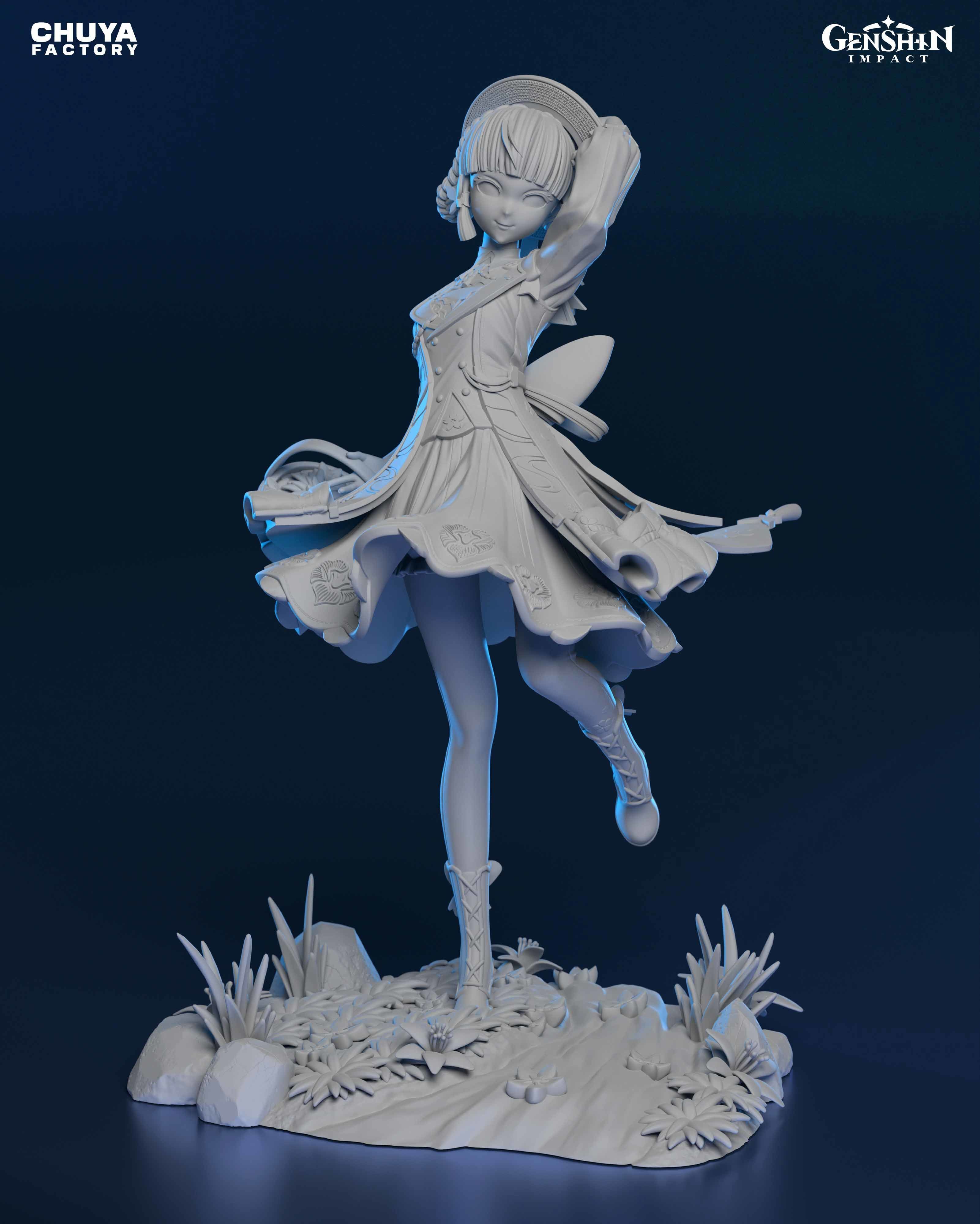 Kamisato Ayaka from Genshin Impact 3D print model_3