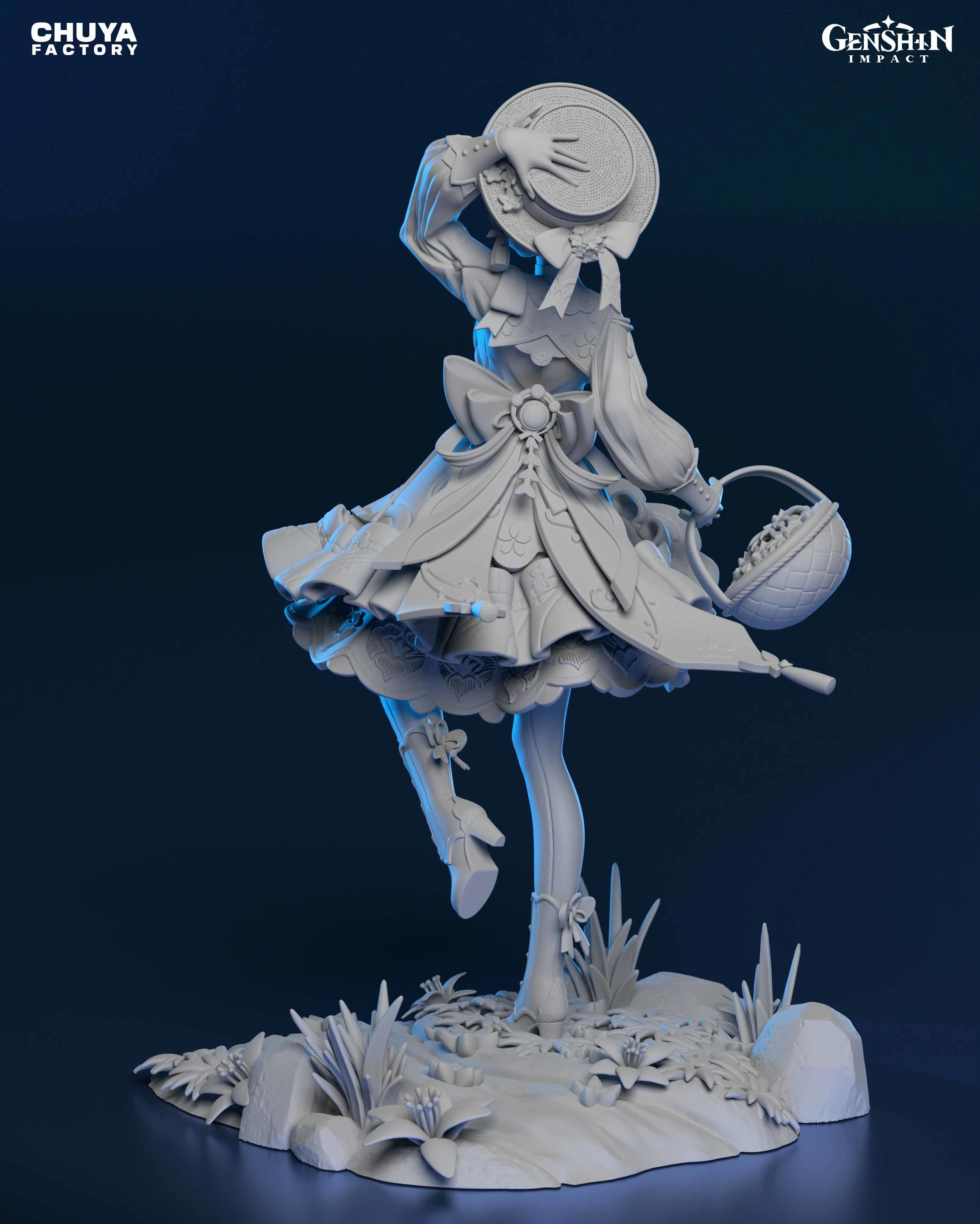 Kamisato Ayaka from Genshin Impact 3D print model_6
