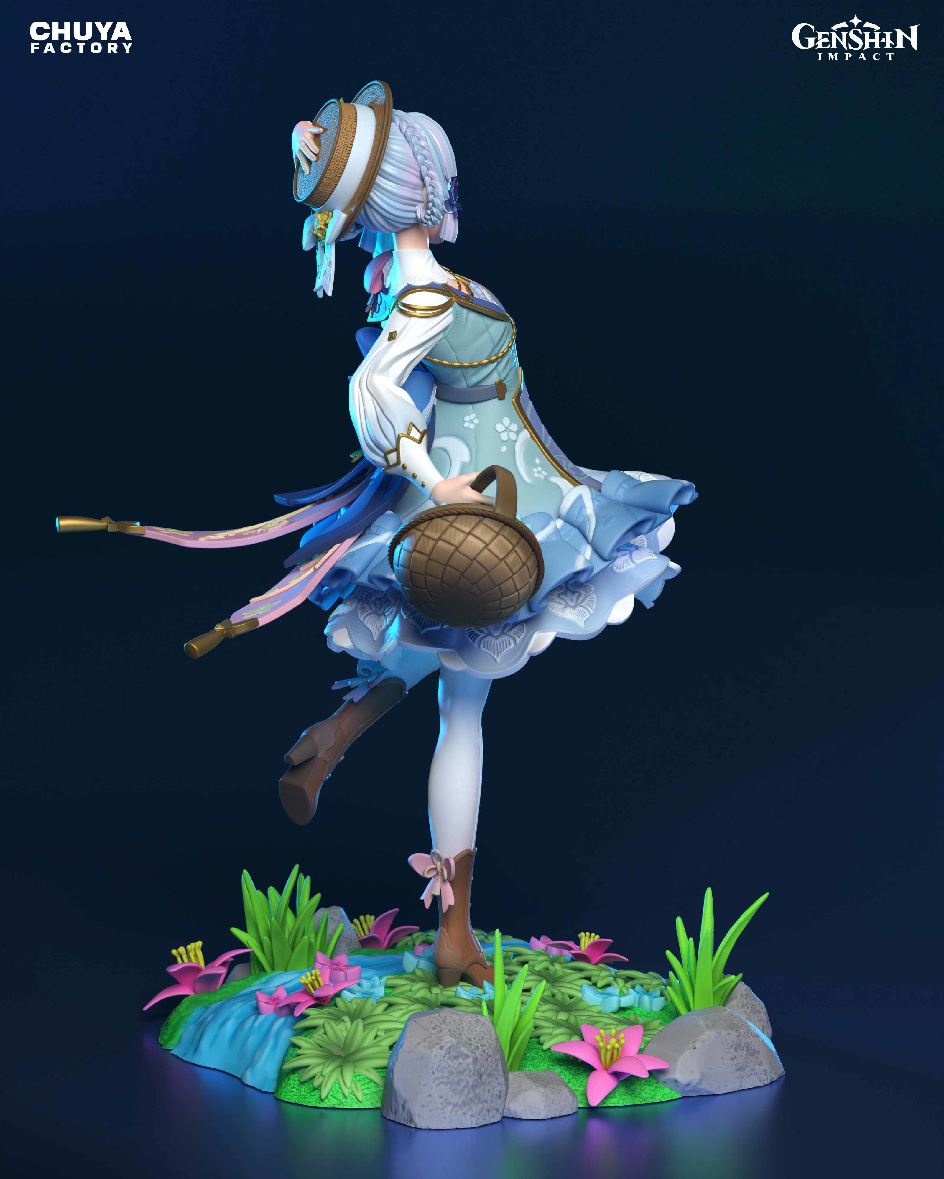 Kamisato Ayaka from Genshin Impact 3D print model_16