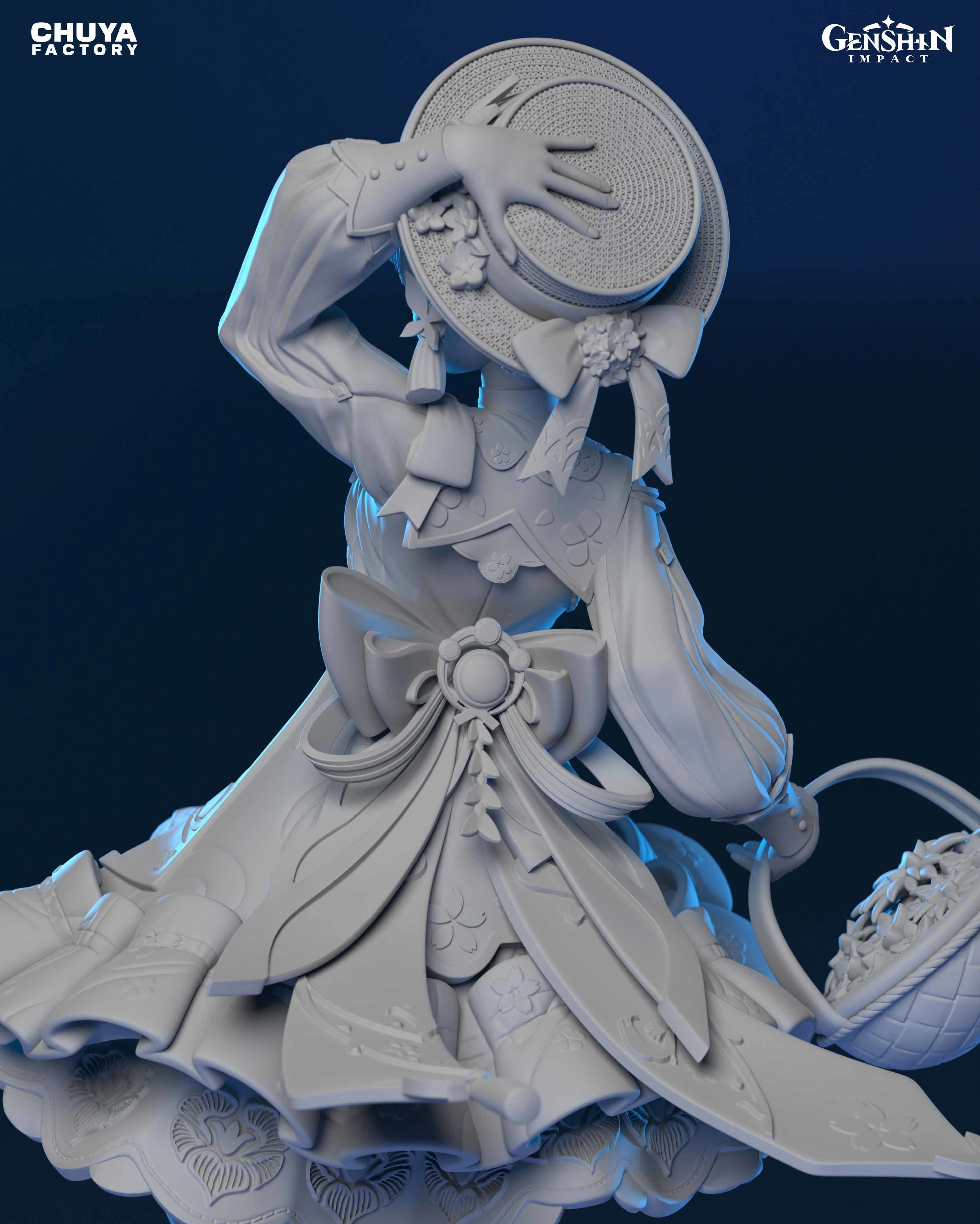 Kamisato Ayaka from Genshin Impact 3D print model_7