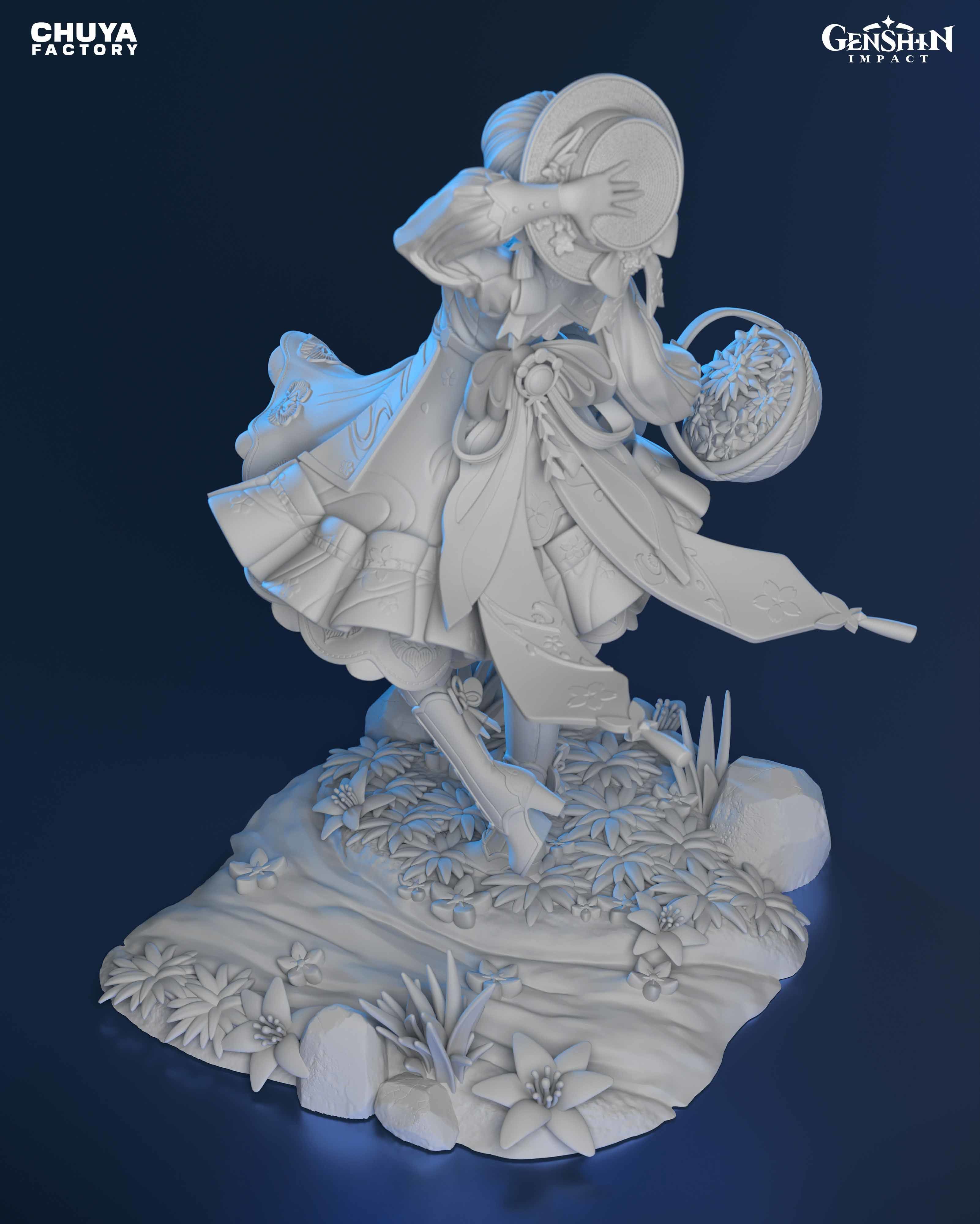 Kamisato Ayaka from Genshin Impact 3D print model_10