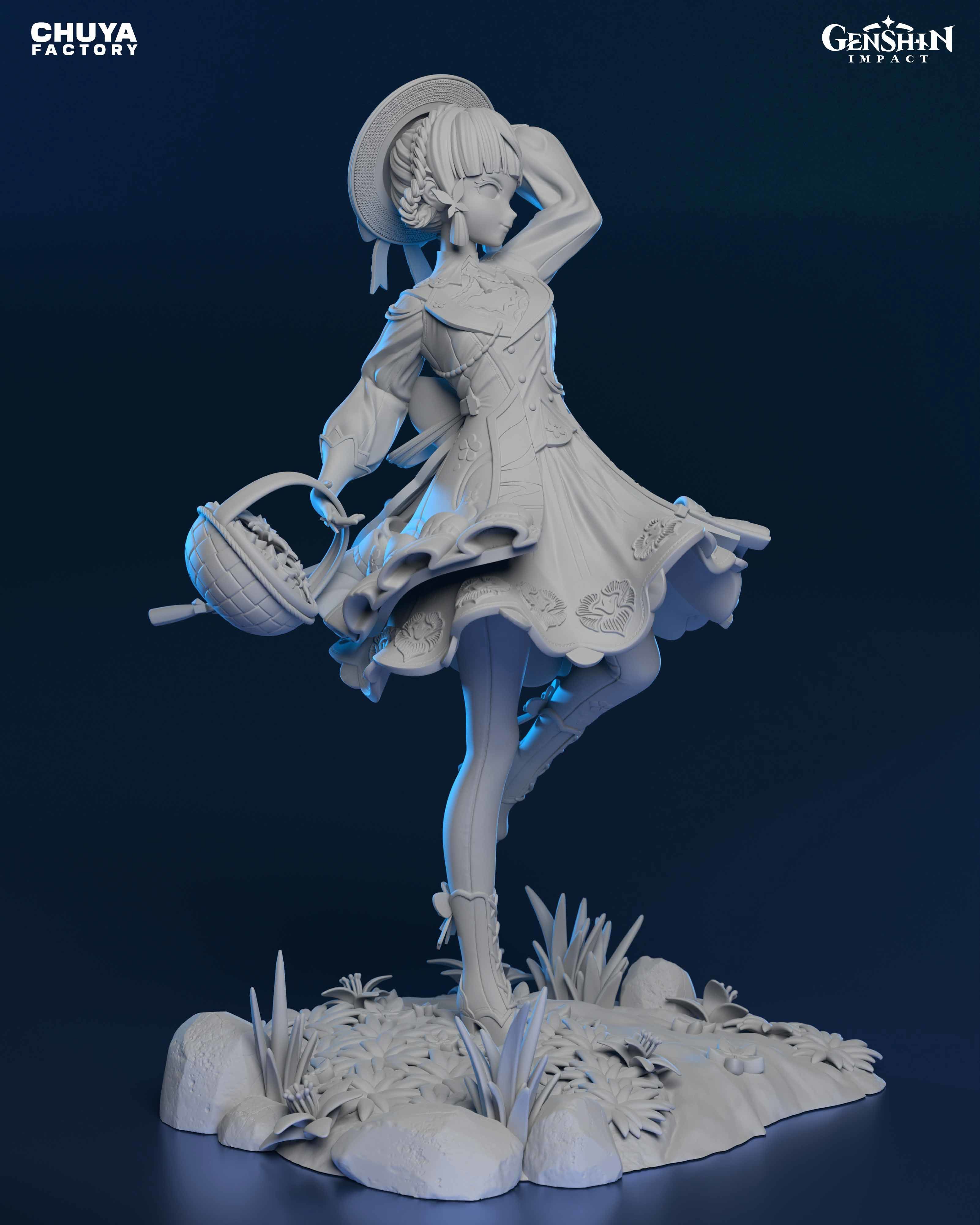 Kamisato Ayaka from Genshin Impact 3D print model_4