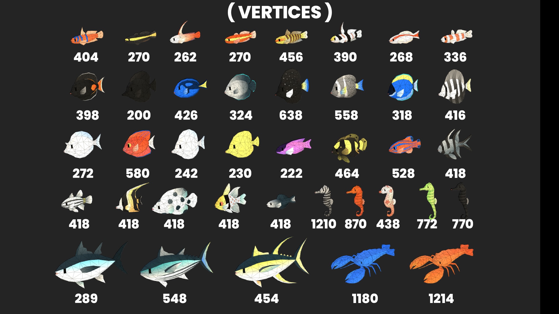 3D Fish Low-poly 3D model_9